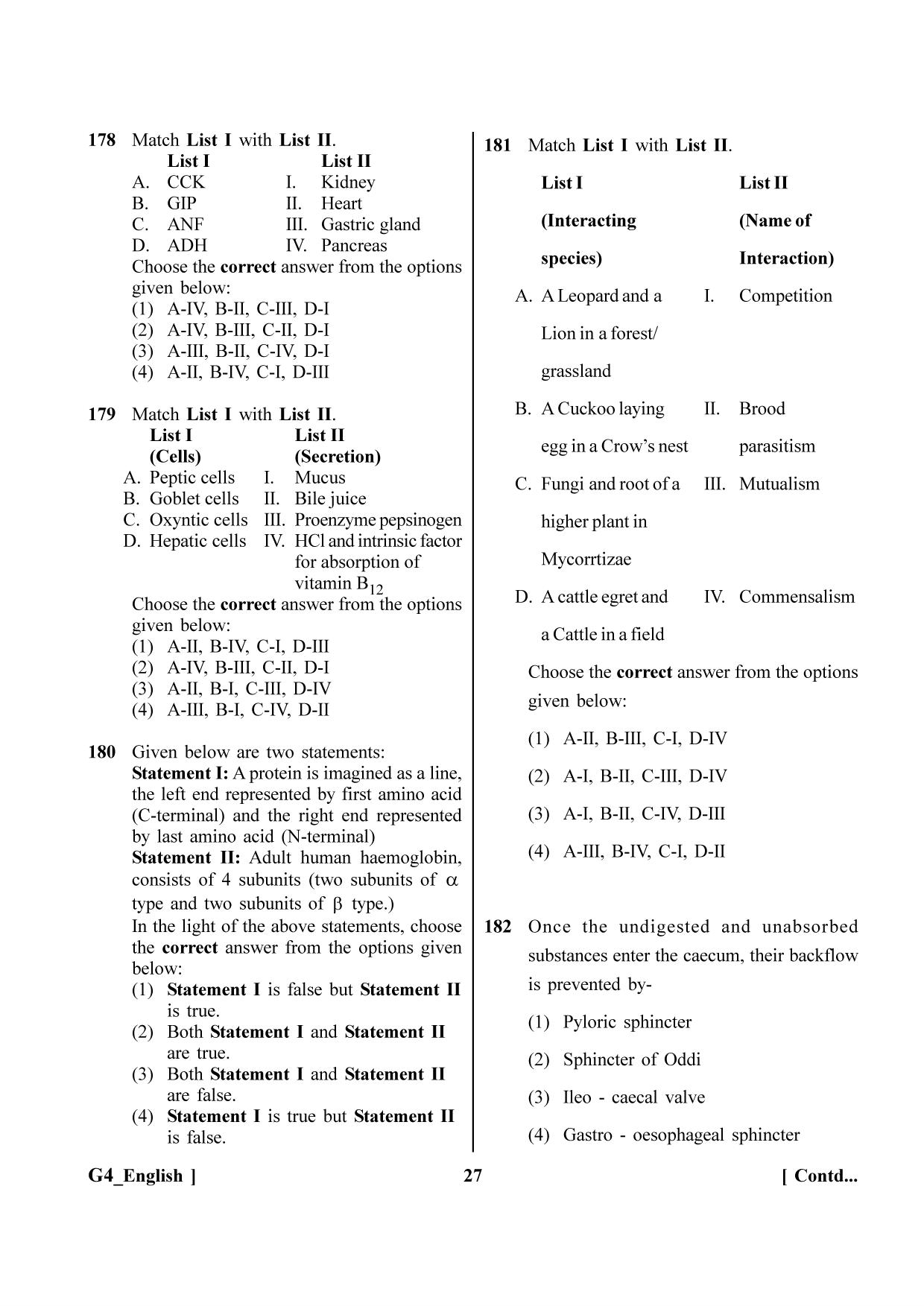 NEET 2023 G4 Question Paper - Page 27