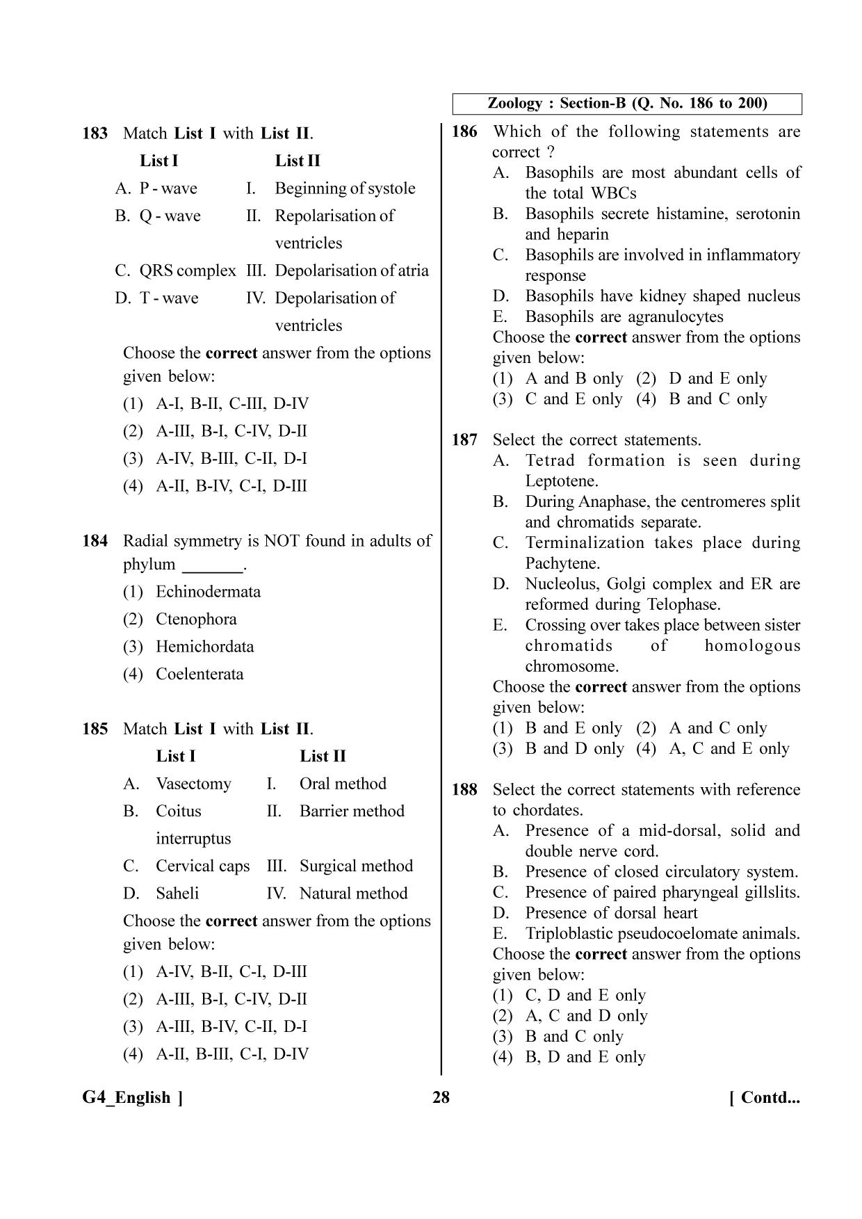 NEET 2023 G4 Question Paper - Page 28