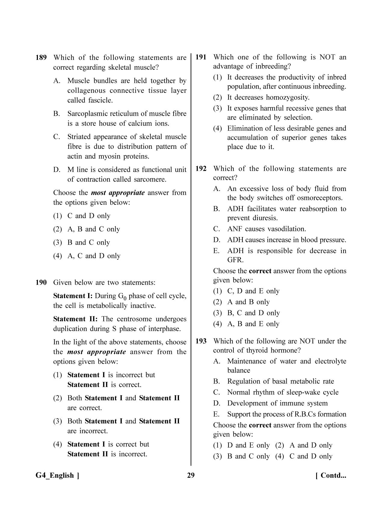 NEET 2023 G4 Question Paper - Page 29