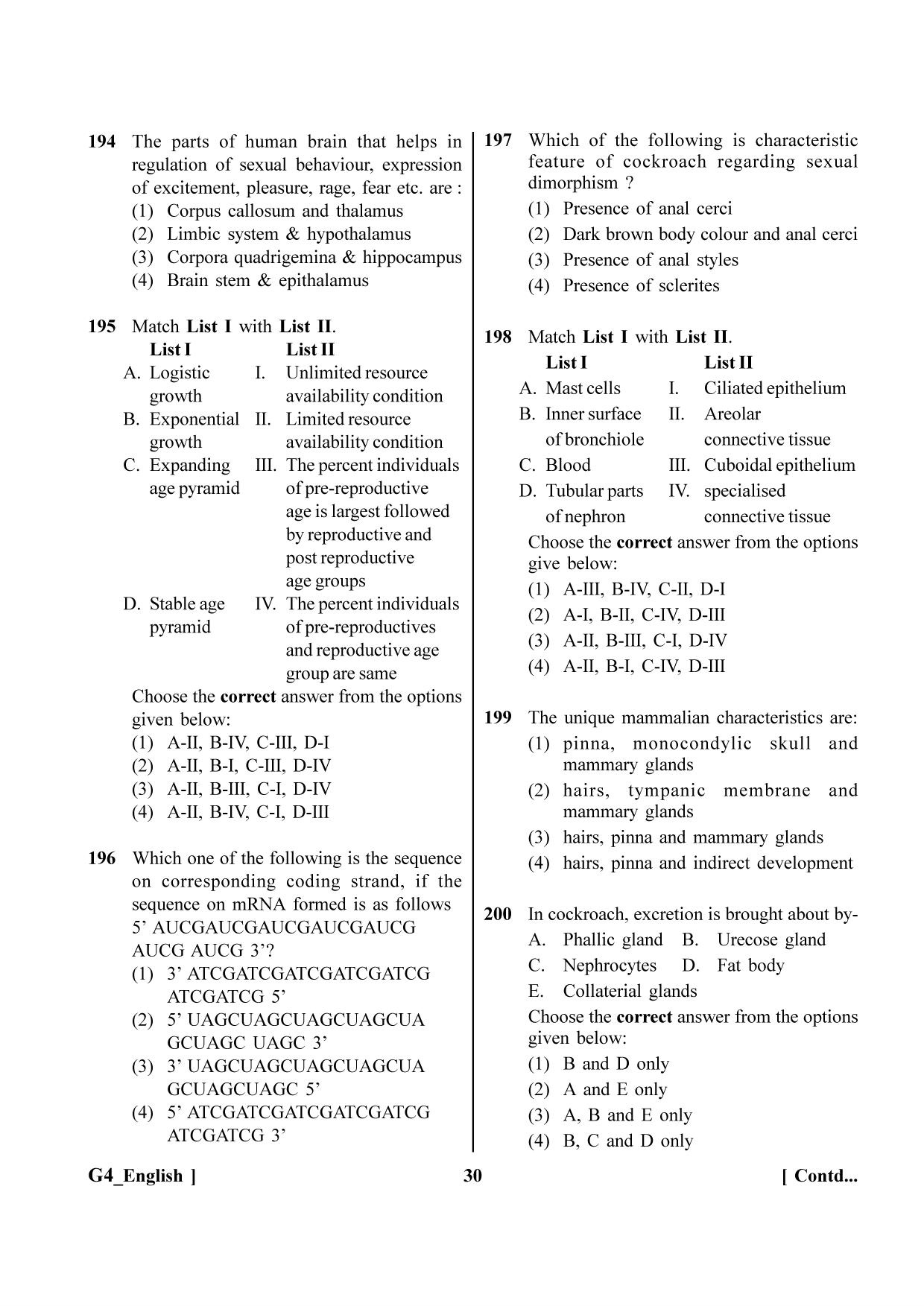 NEET 2023 G4 Question Paper - Page 30