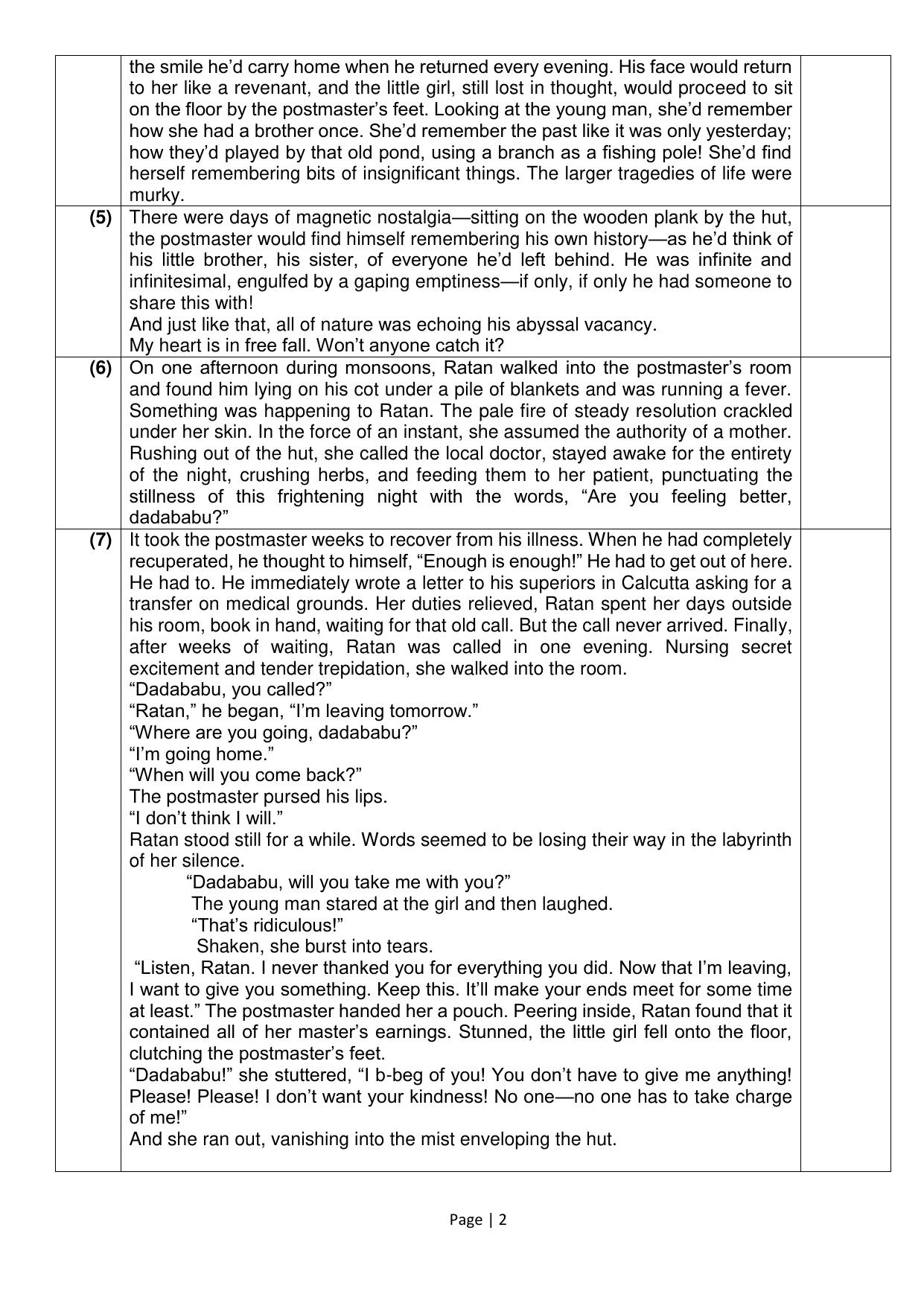CBSE Class 12 English Elective Sample Question Paper 2024-25 - Page 2