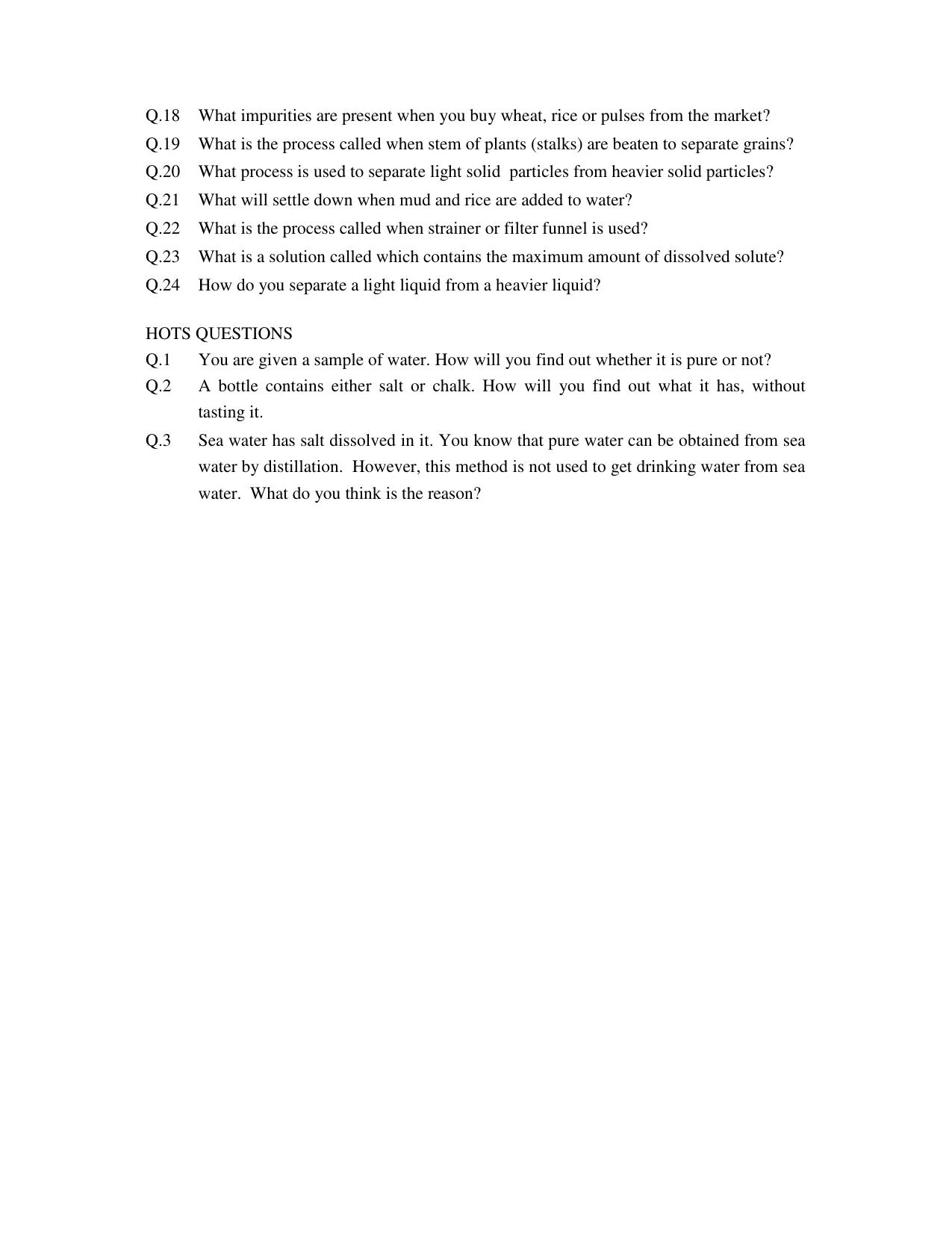 CBSE Worksheets for Class 6 General Science Assignment 1 - Page 2