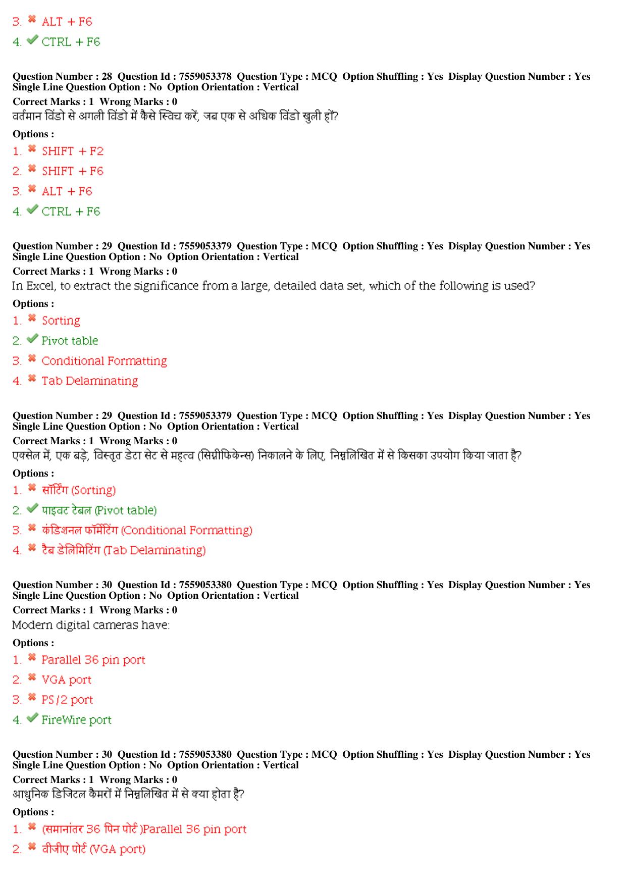 MP CPCT 04th Aug 2019 CPCT Question Paper Shift 1 - Page 13
