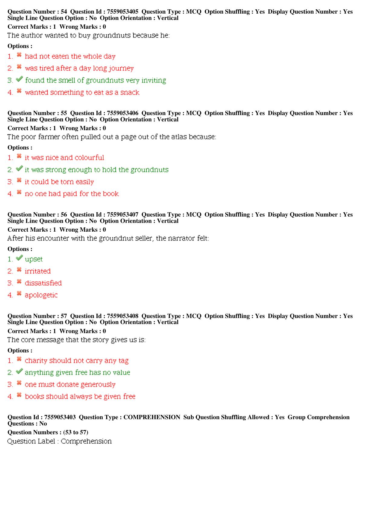 MP CPCT 04th Aug 2019 CPCT Question Paper Shift 1 - Page 24