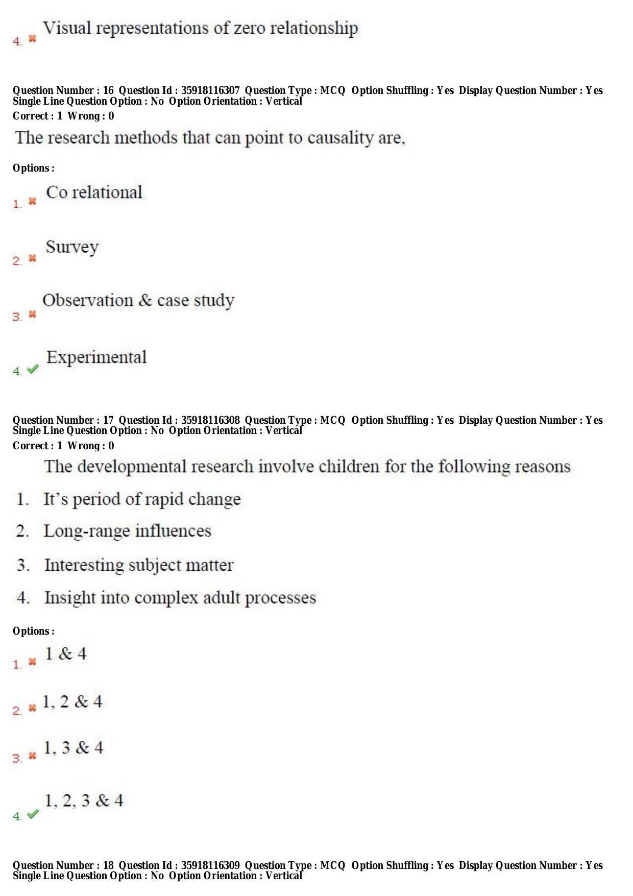 TS CPGET 2018 PGD in Child Psychology (Shift 2) Question Paper with Answer Key - Page 8
