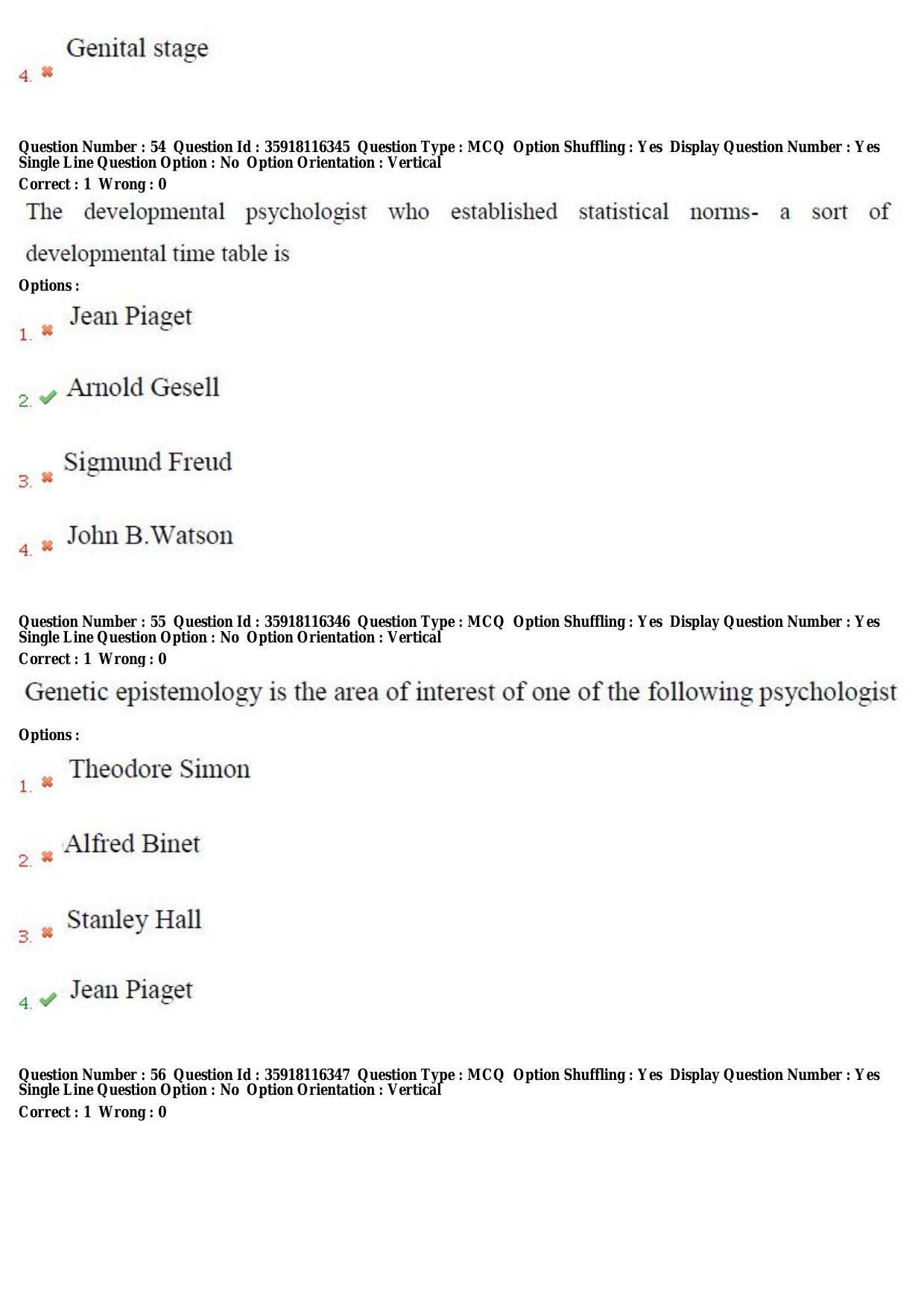 TS CPGET 2018 PGD in Child Psychology (Shift 2) Question Paper with Answer Key - Page 23