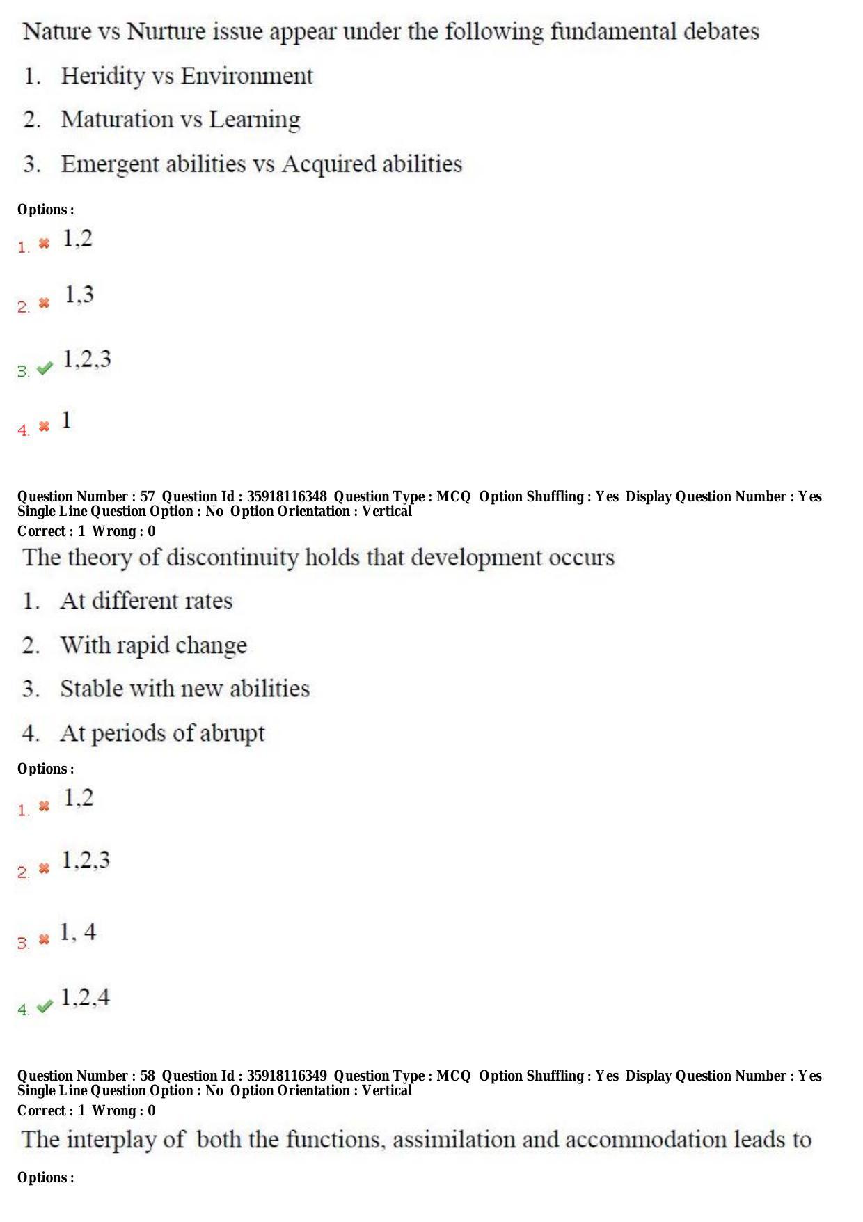 TS CPGET 2018 PGD in Child Psychology (Shift 2) Question Paper with Answer Key - Page 24