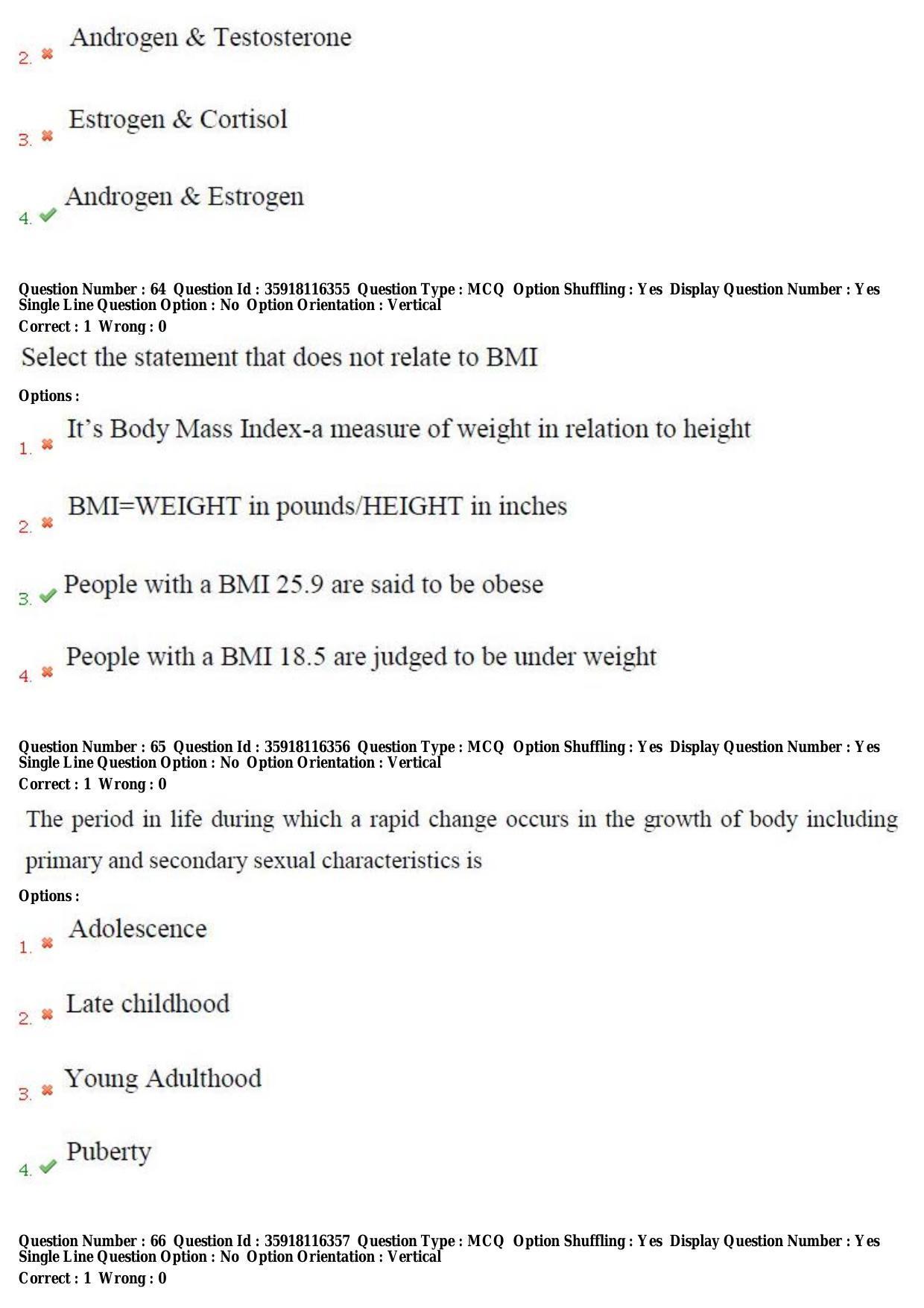 TS CPGET 2018 PGD in Child Psychology (Shift 2) Question Paper with Answer Key - Page 27