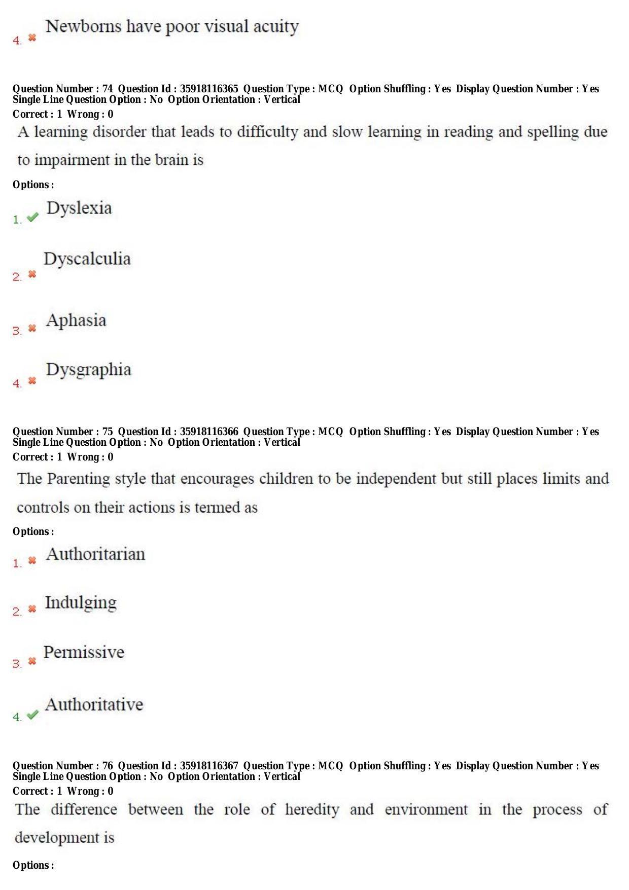 TS CPGET 2018 PGD in Child Psychology (Shift 2) Question Paper with Answer Key - Page 31