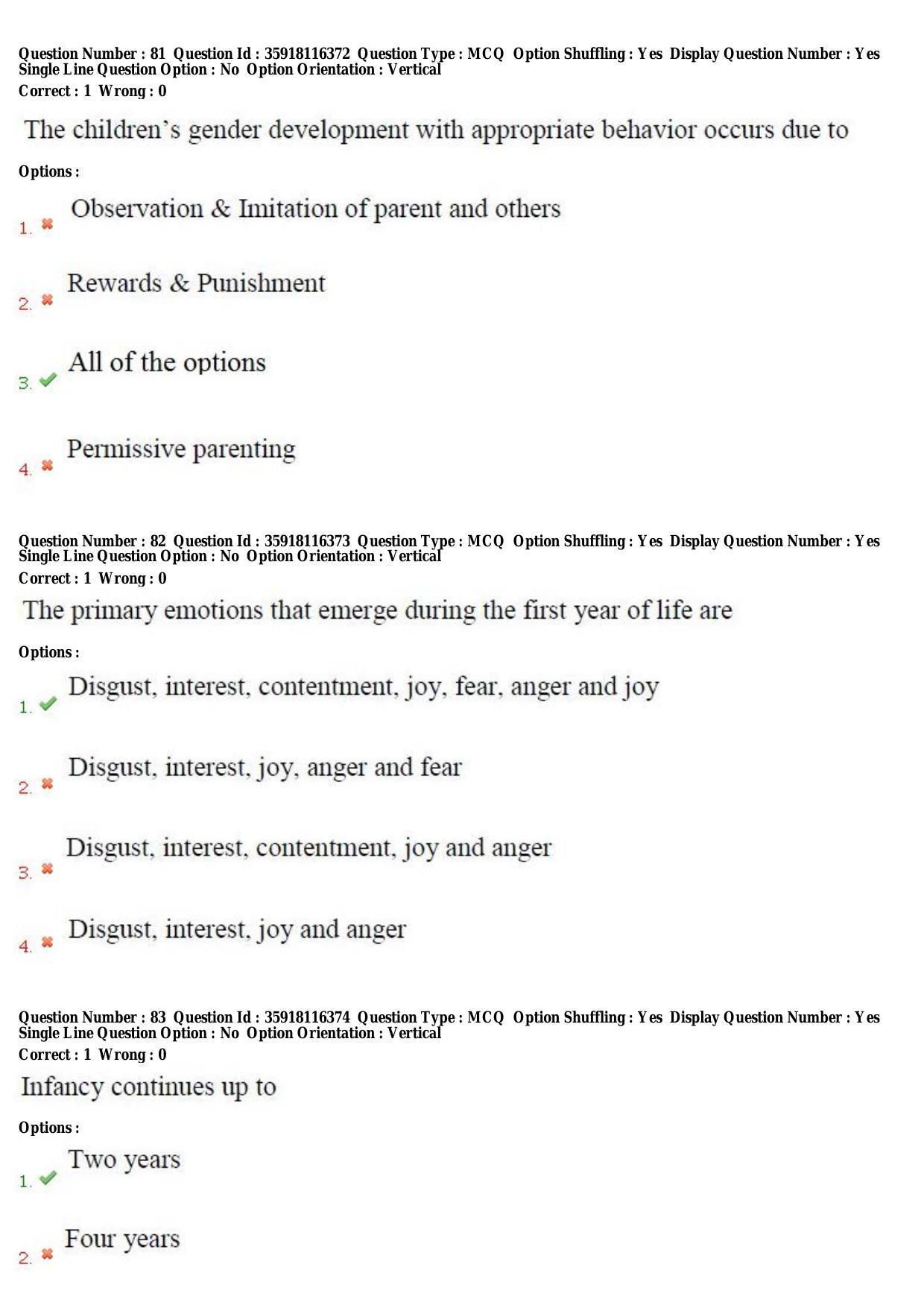 TS CPGET 2018 PGD in Child Psychology (Shift 2) Question Paper with Answer Key - Page 34