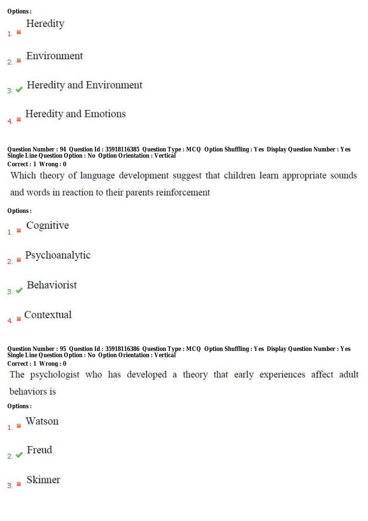 TS CPGET 2018 PGD in Child Psychology (Shift 2) Question Paper with Answer Key - Page 39