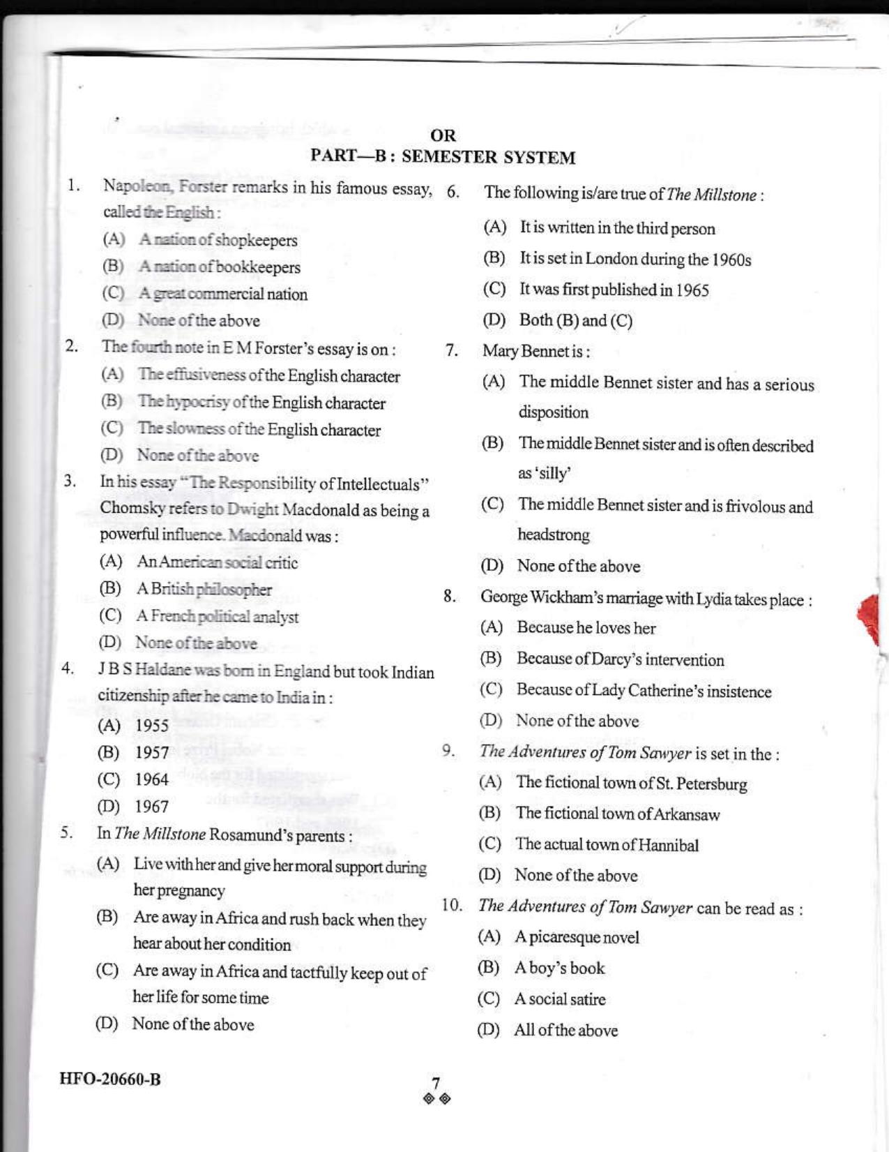 KUET 2023 M.A. English Honors Question Paper - Page 25