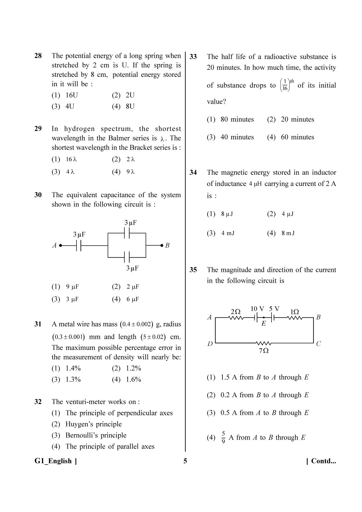 NEET 2023 G1 Question Paper - Page 5