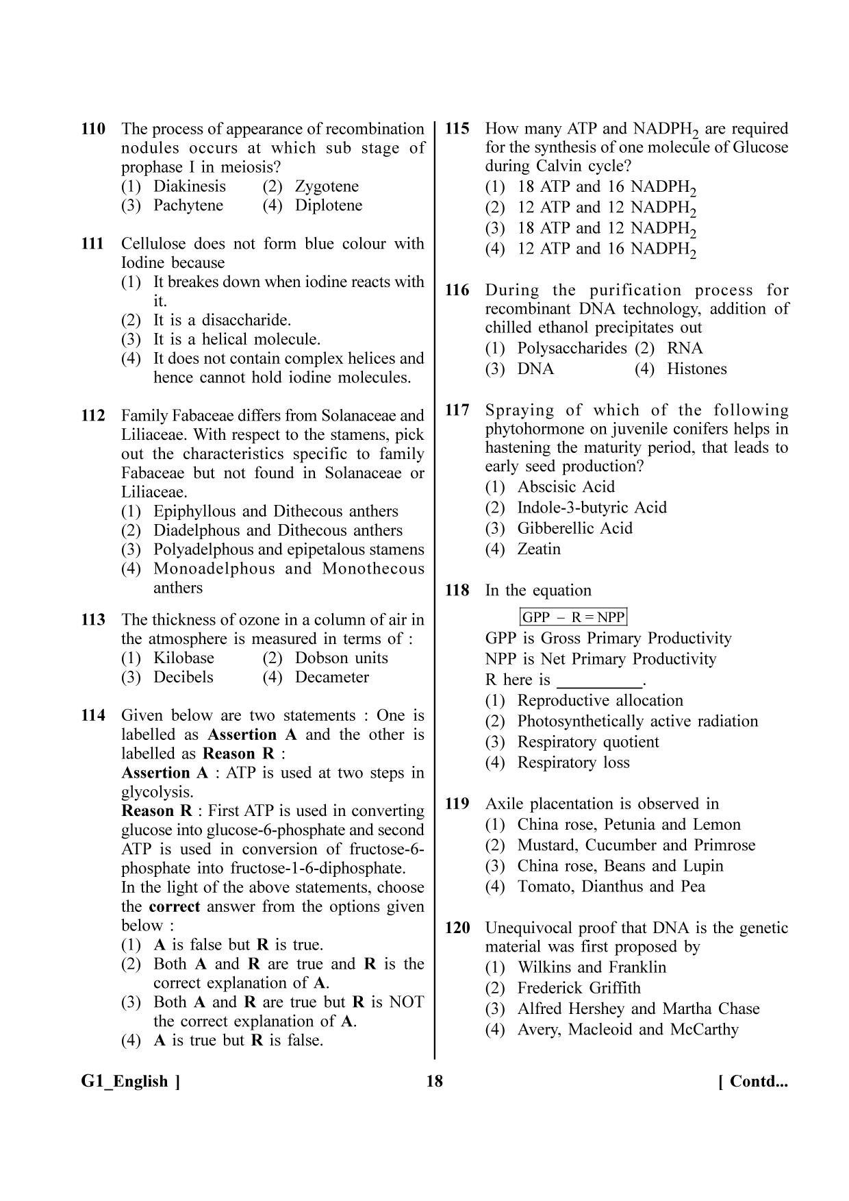 NEET 2023 G1 Question Paper - Page 18