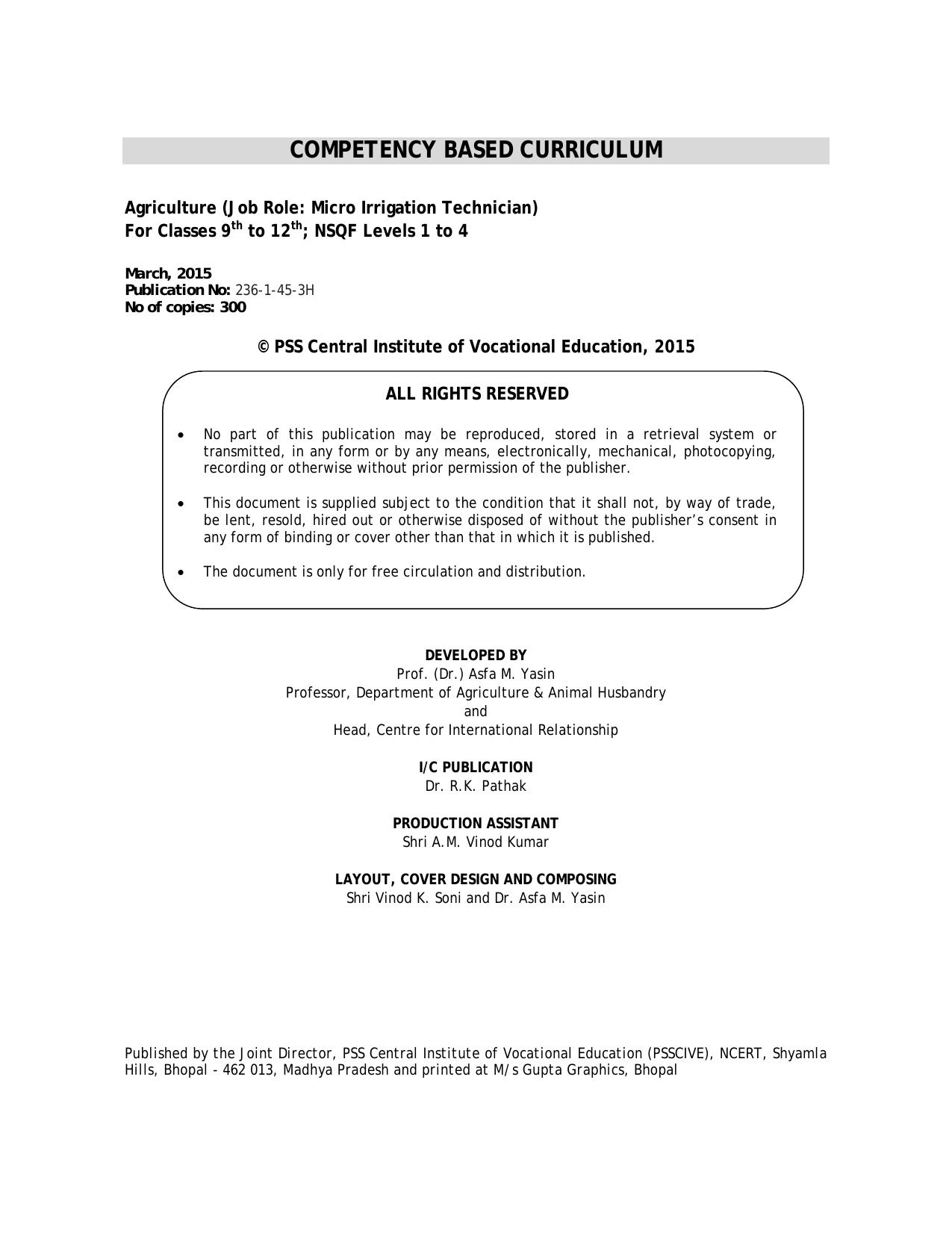 Maharashtra SSC Agriculture Syllabus - Page 3