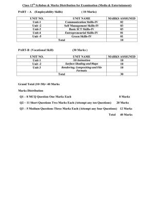 HPBOSE Class 12th Media & Entertainment Sample Question Papers 2025
