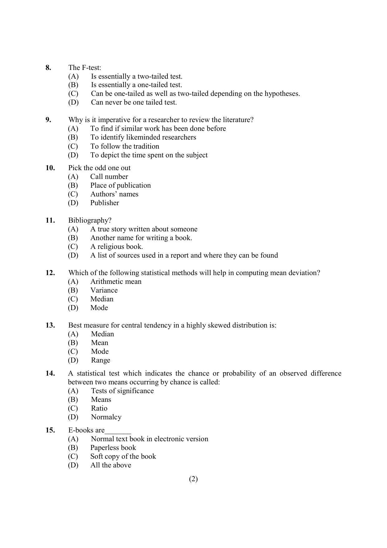 PU MPET Laws 2020 Question Papers - Page 9