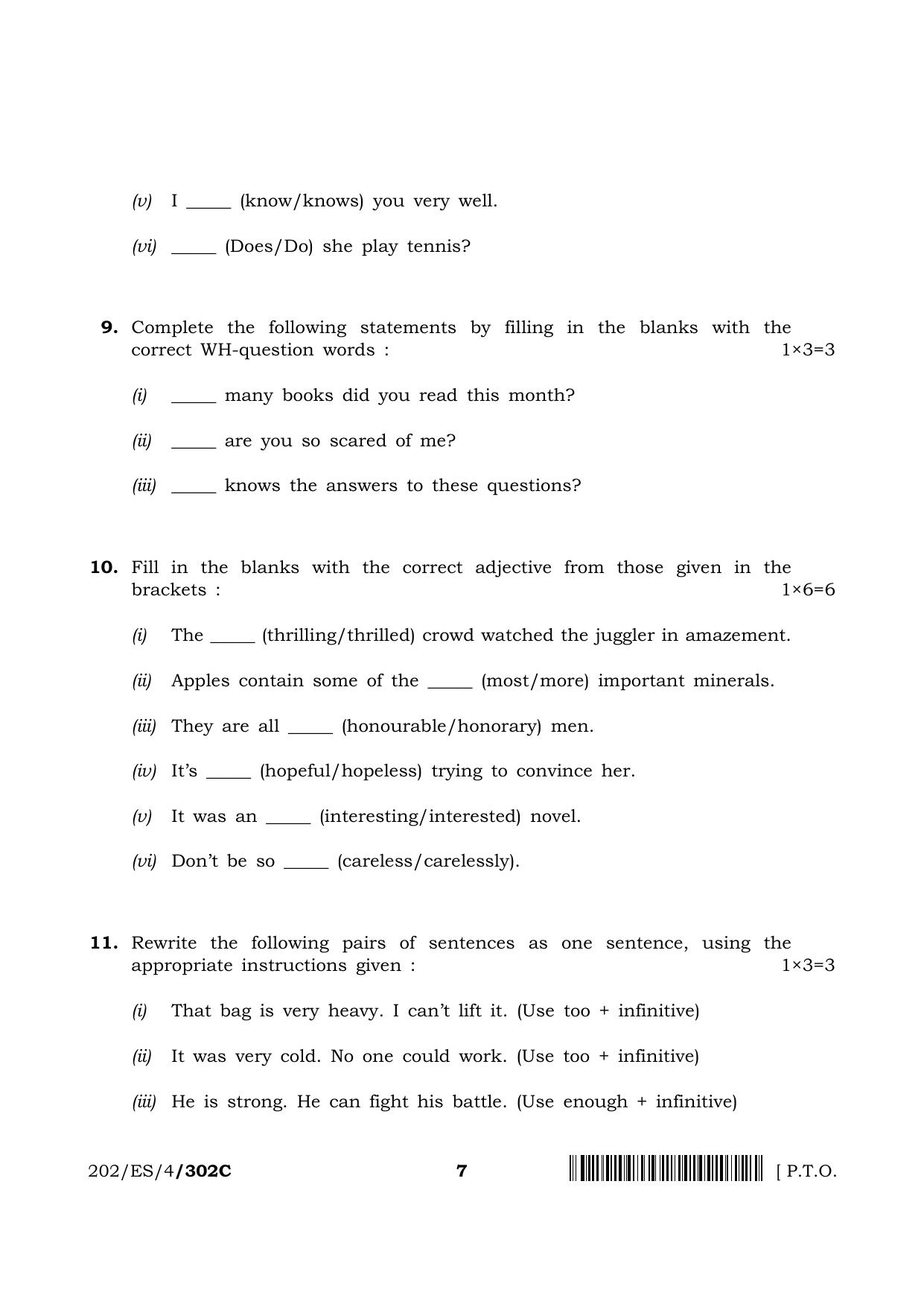 NIOS 2023 Class 10 English (ES) Question Paper - Page 31