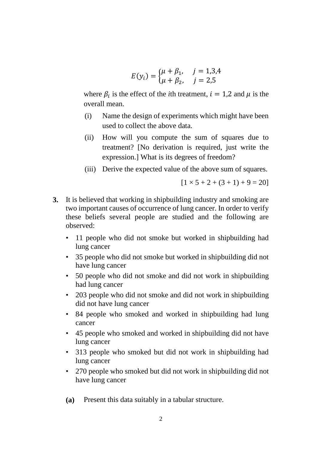 ISI Admission Test M.Tech (QROR) PQB 2017 Sample Paper - Page 2