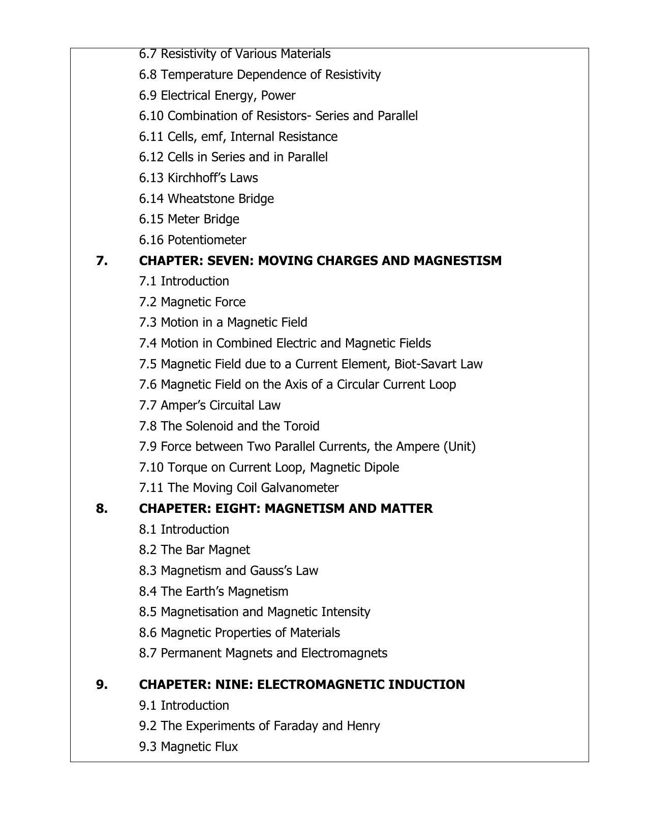 AP Board (APBIE) Class 12 All Science Groups (Intermediate II Year) Syllabus - Page 9