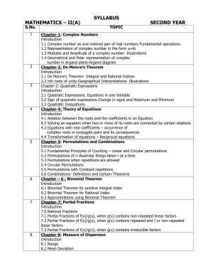AP Board (APBIE) Class 12 All Science Groups (Intermediate II Year) Syllabus
