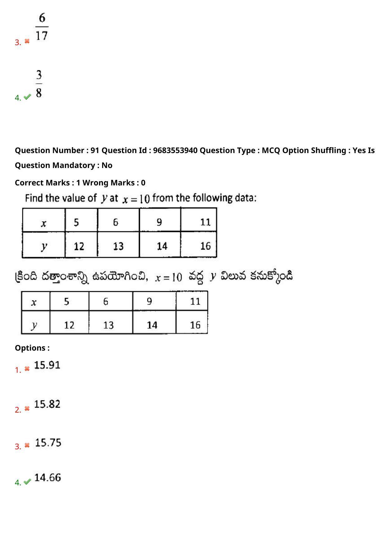 TS CPGET 2021 M.Sc. Mathematics (Shift 3) Question Paper with Answer Key - Page 66