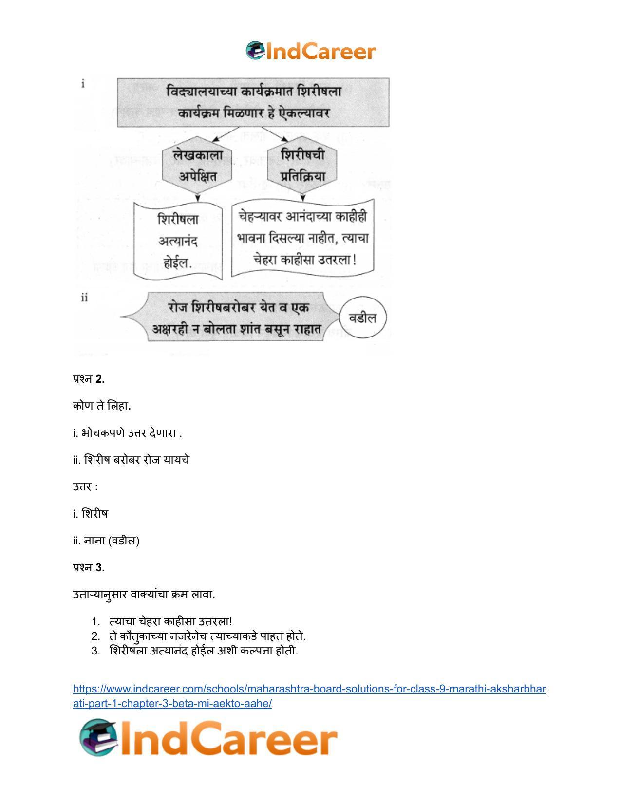 Maharashtra Board Solutions for Class 9- Marathi Aksharbharati (Part- 1): Chapter 3- ‘बेटा, मी ऐकतो आहे!’ - Page 39
