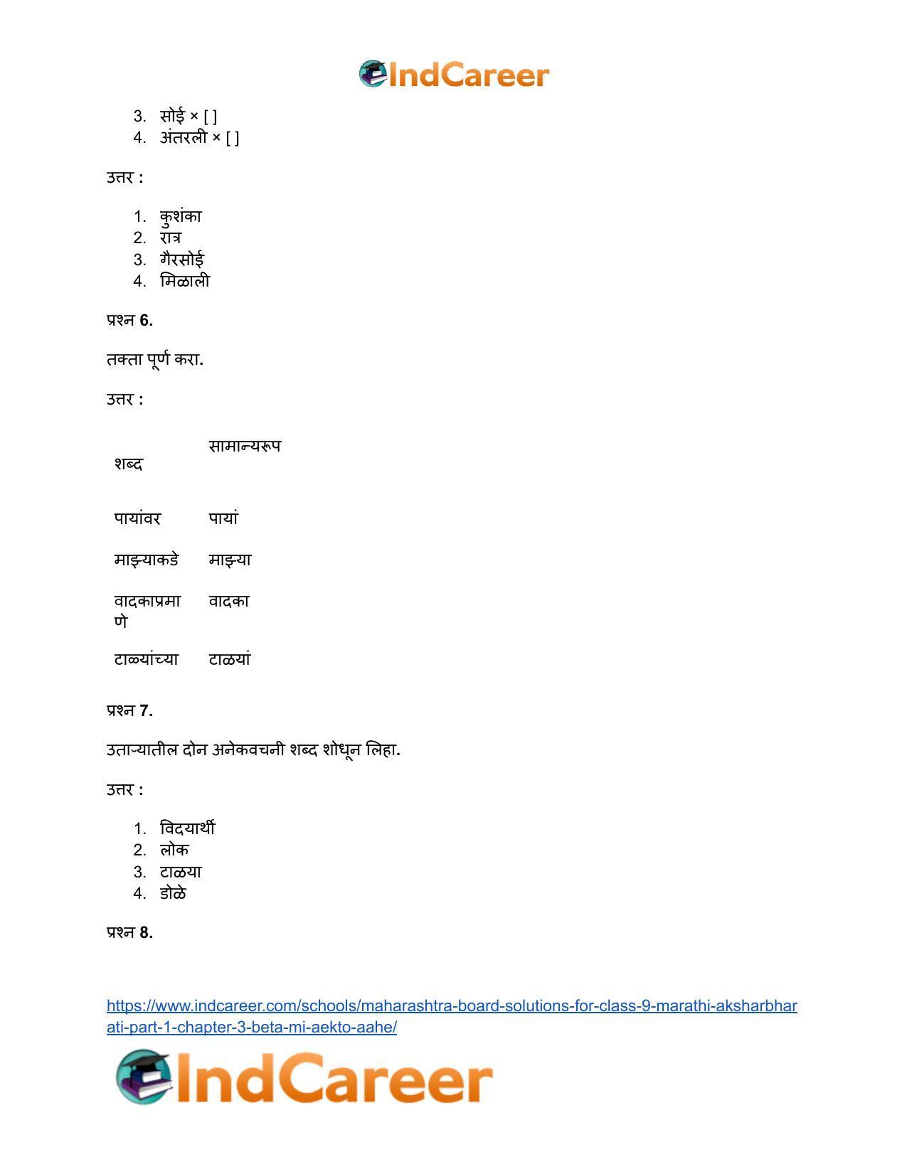 Maharashtra Board Solutions for Class 9- Marathi Aksharbharati (Part- 1): Chapter 3- ‘बेटा, मी ऐकतो आहे!’ - Page 68