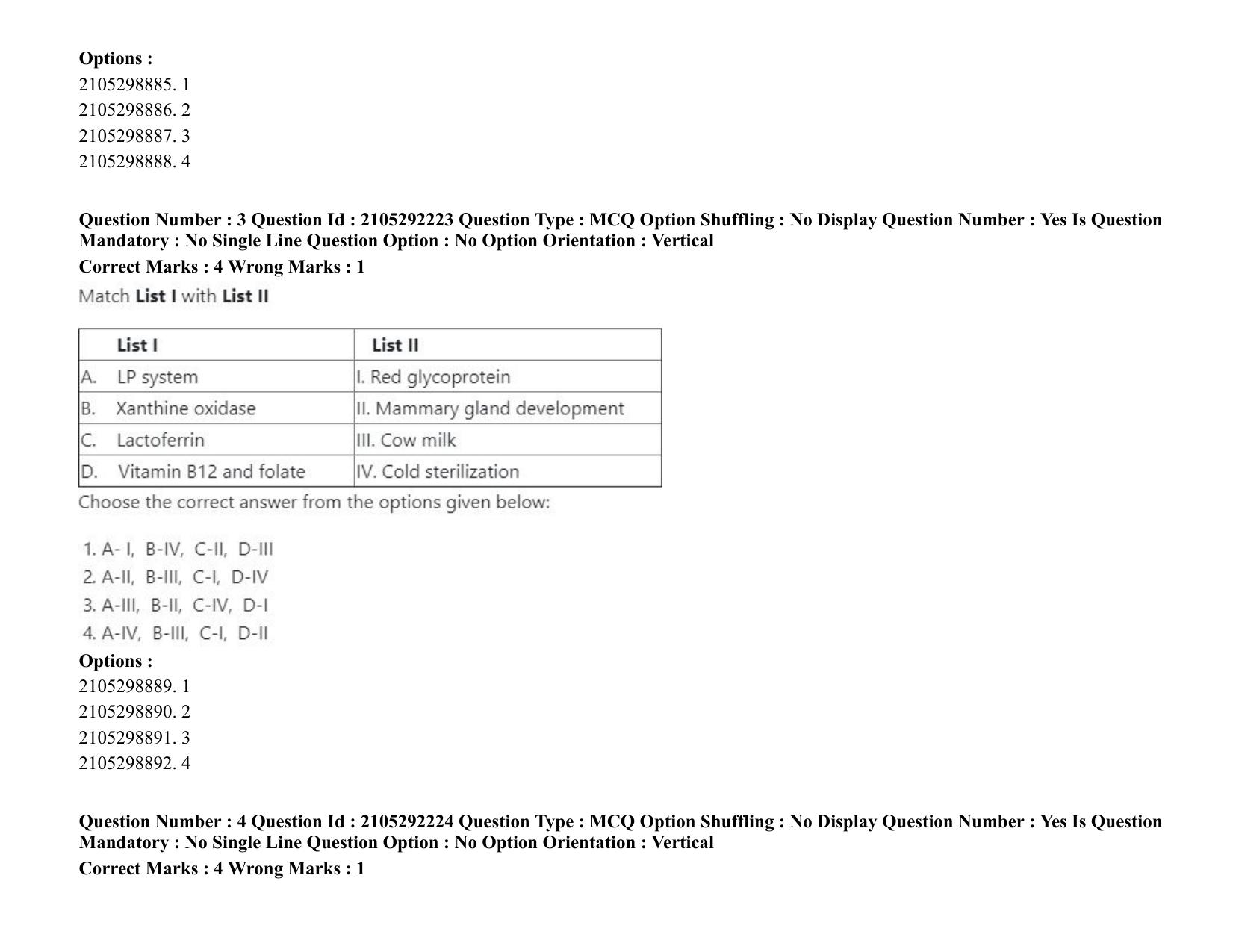 ICAR AIEEA PG 2020 DAIRY SCIENCE Question Paper - Page 3