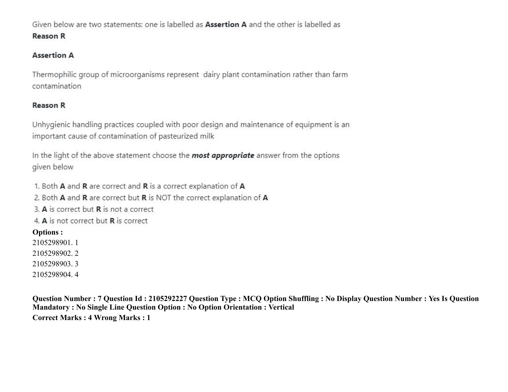 ICAR AIEEA PG 2020 DAIRY SCIENCE Question Paper - Page 5