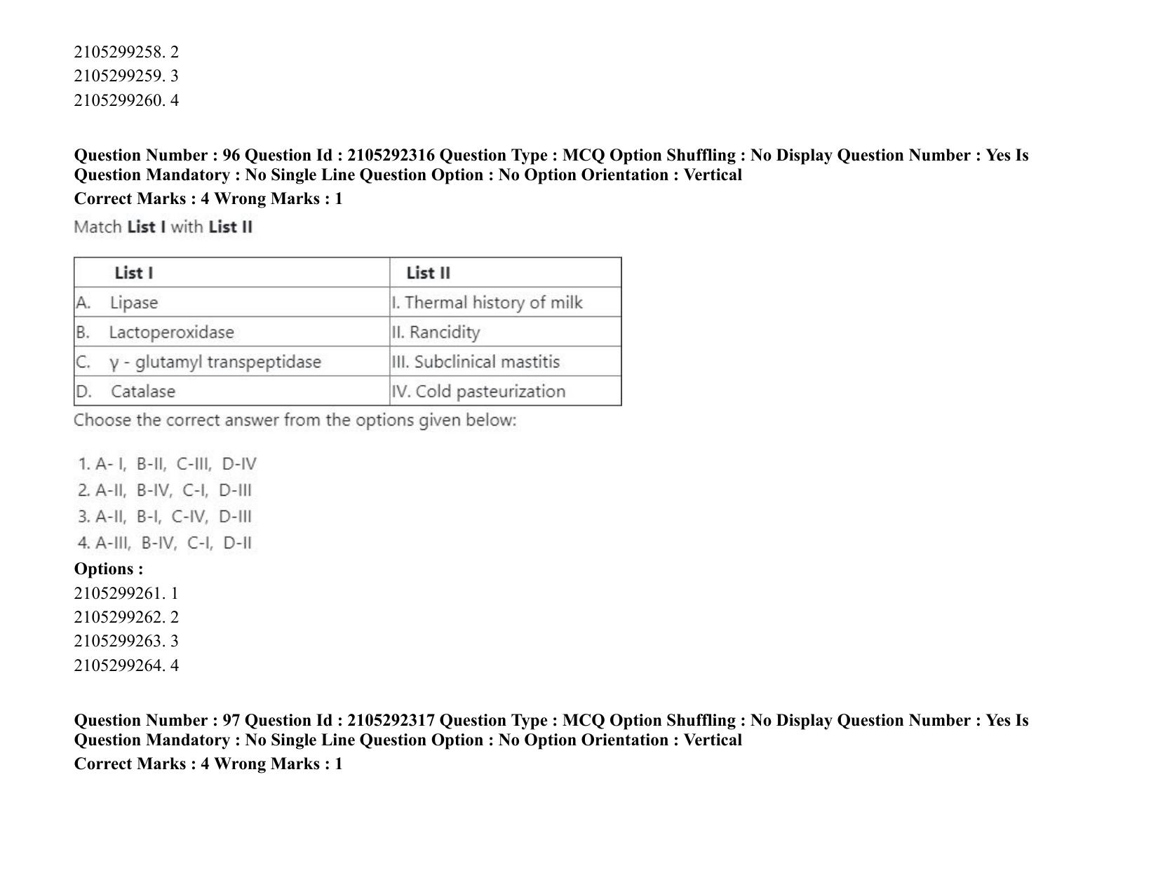 ICAR AIEEA PG 2020 DAIRY SCIENCE Question Paper - Page 55