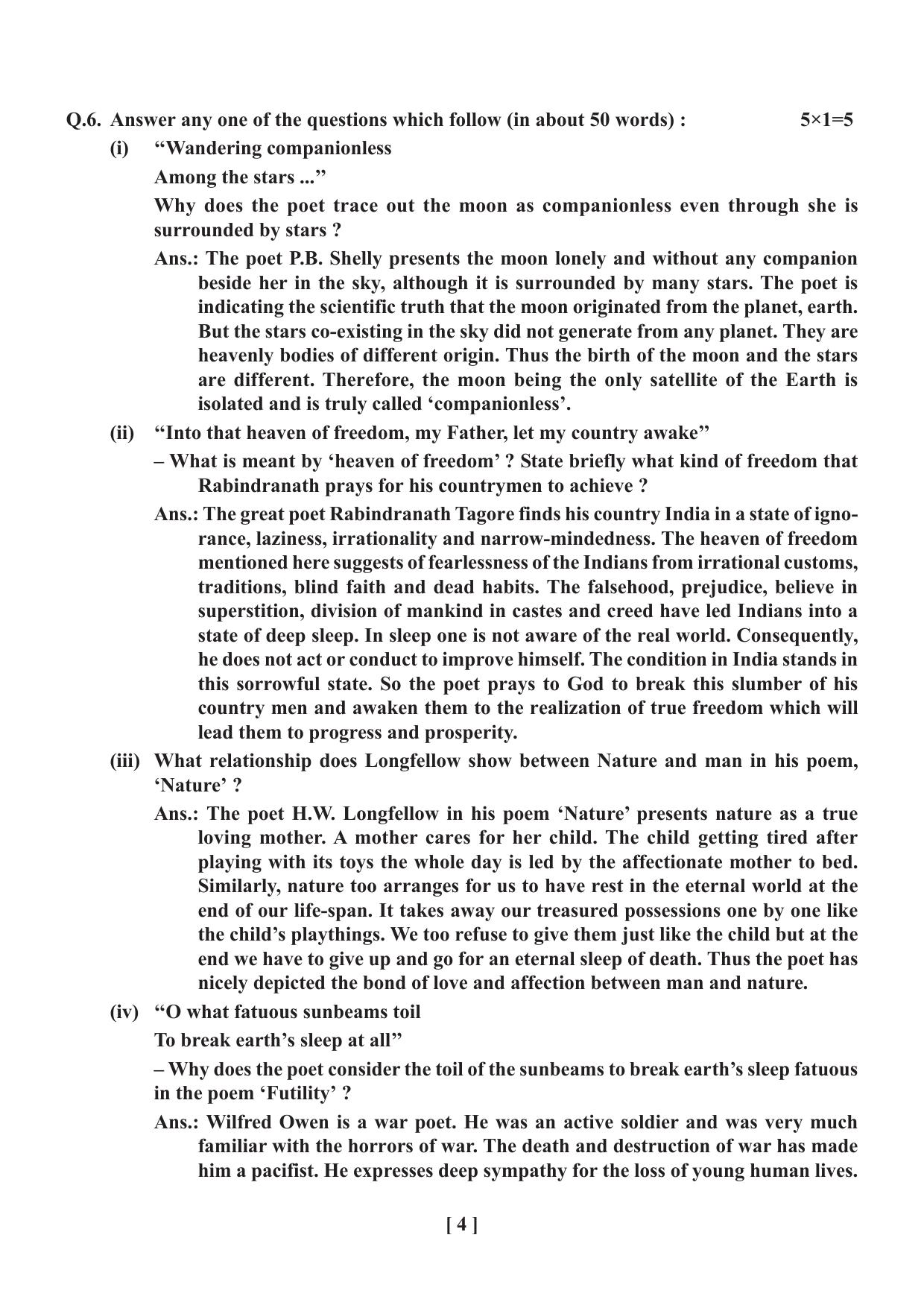West Bengal Board Class 12 English 2020 Question Paper - Page 9
