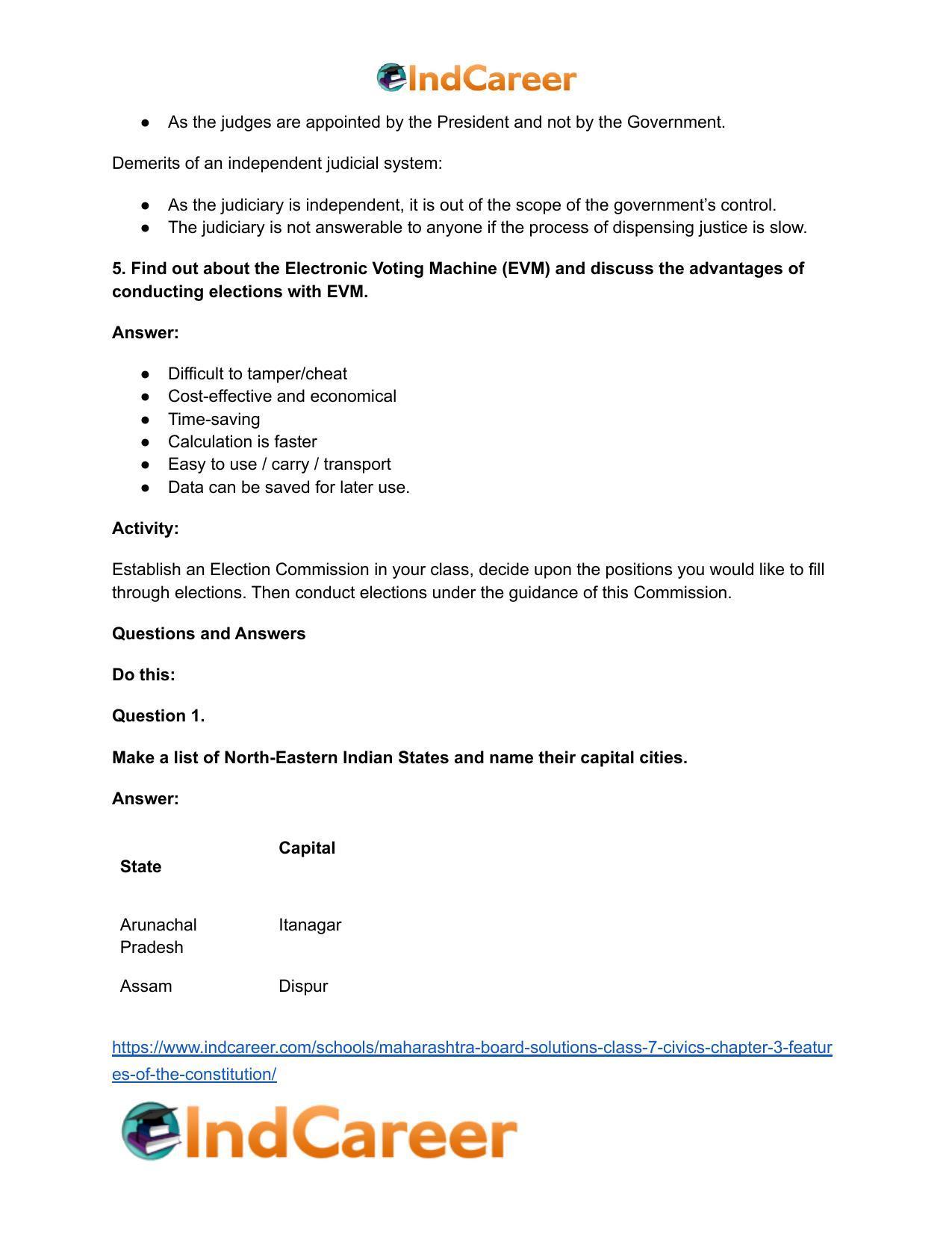 Maharashtra Board Solutions Class 7-Civics: Chapter 3- Features of the Constitution - Page 5