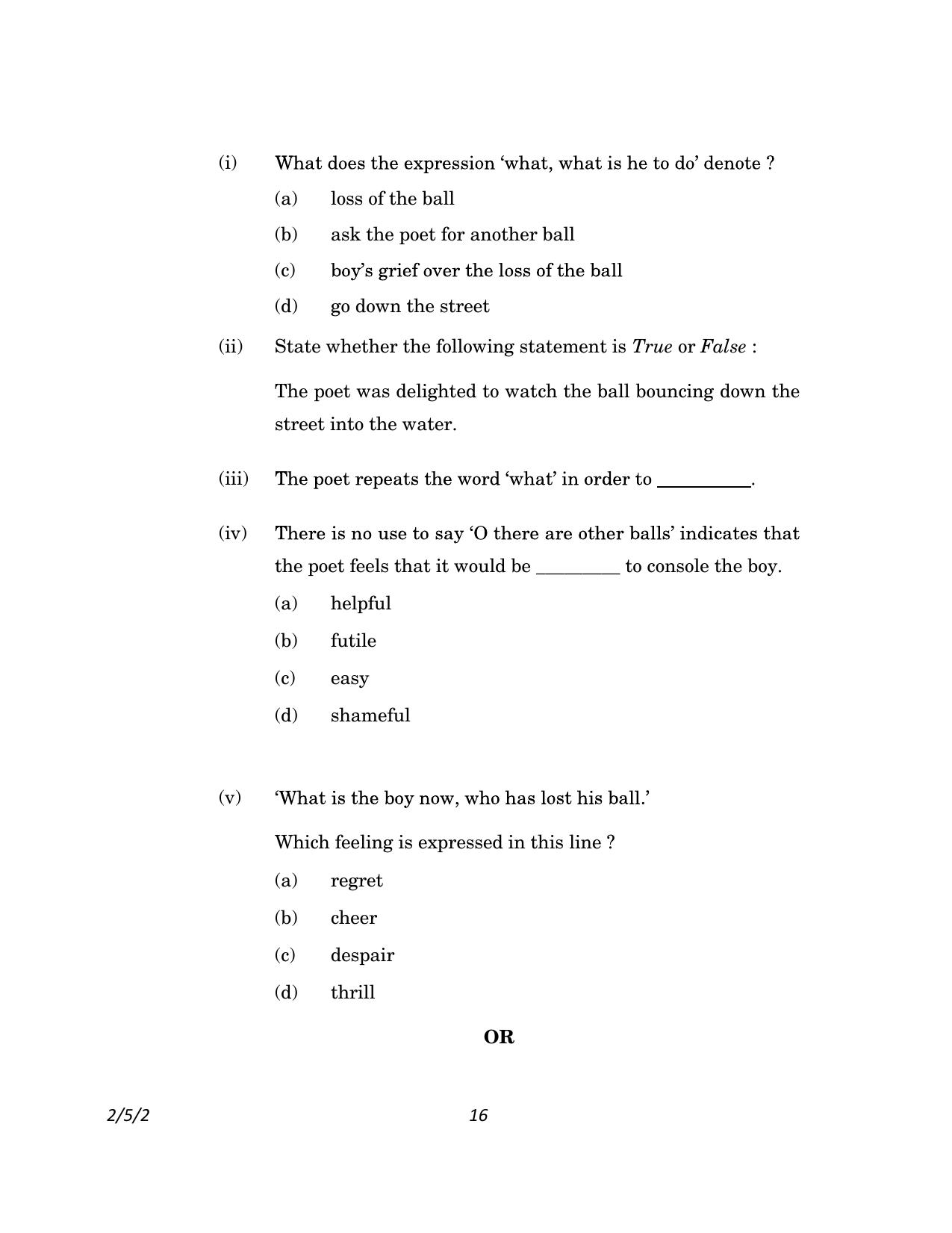 CBSE Class 10 2-5-2_English Language And Literature 2023 Question Paper - Page 16