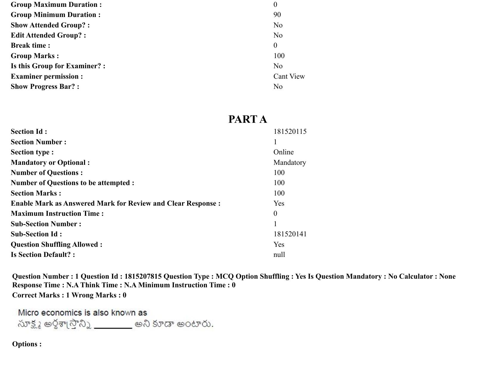 TS CPGET 2023 M A Economics (Shift 1) Question Paper with Answer Key - Page 2