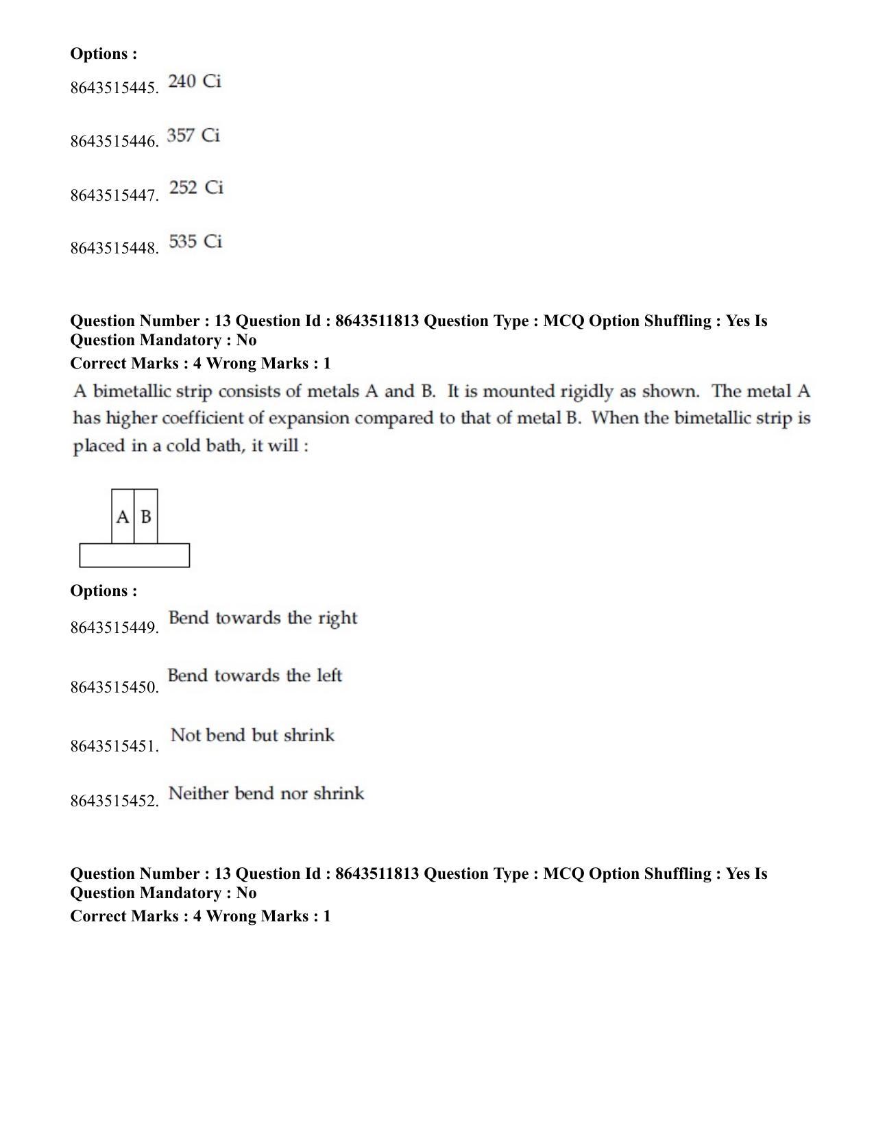 JEE Mains 2021: BTech EP (Shift 2) 16-03-2021 Question Paper - Page 13