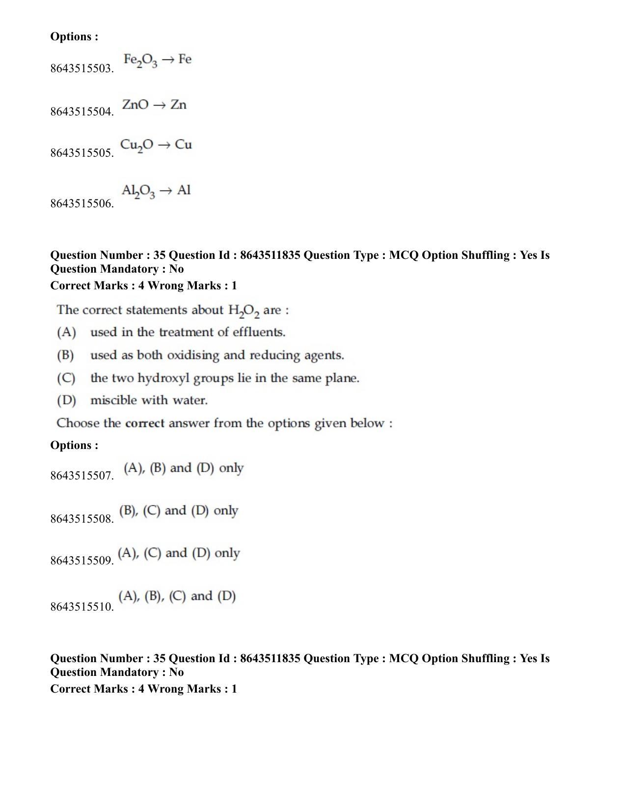 JEE Mains 2021: BTech EP (Shift 2) 16-03-2021 Question Paper - Page 34