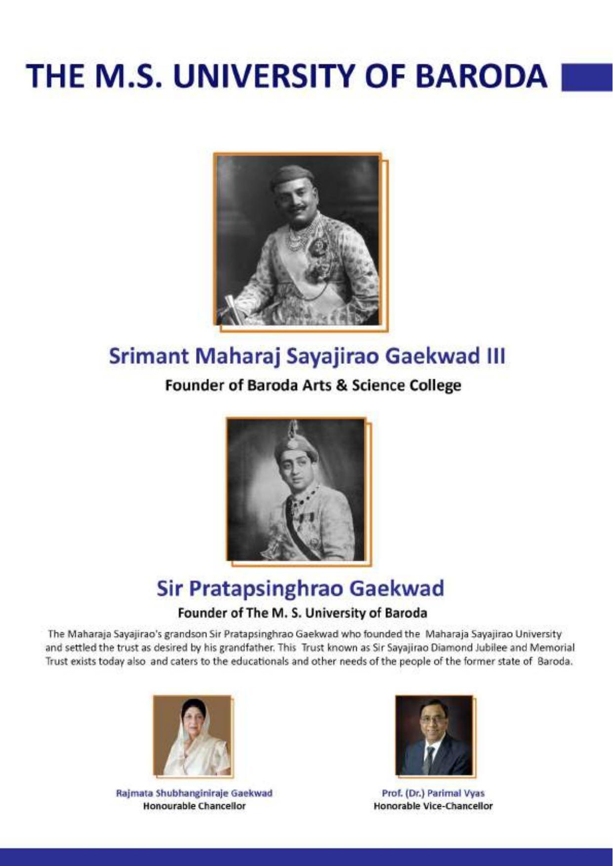 Maharaja Sayajirao University of Baroda, International Students Information Brochure - Page 6