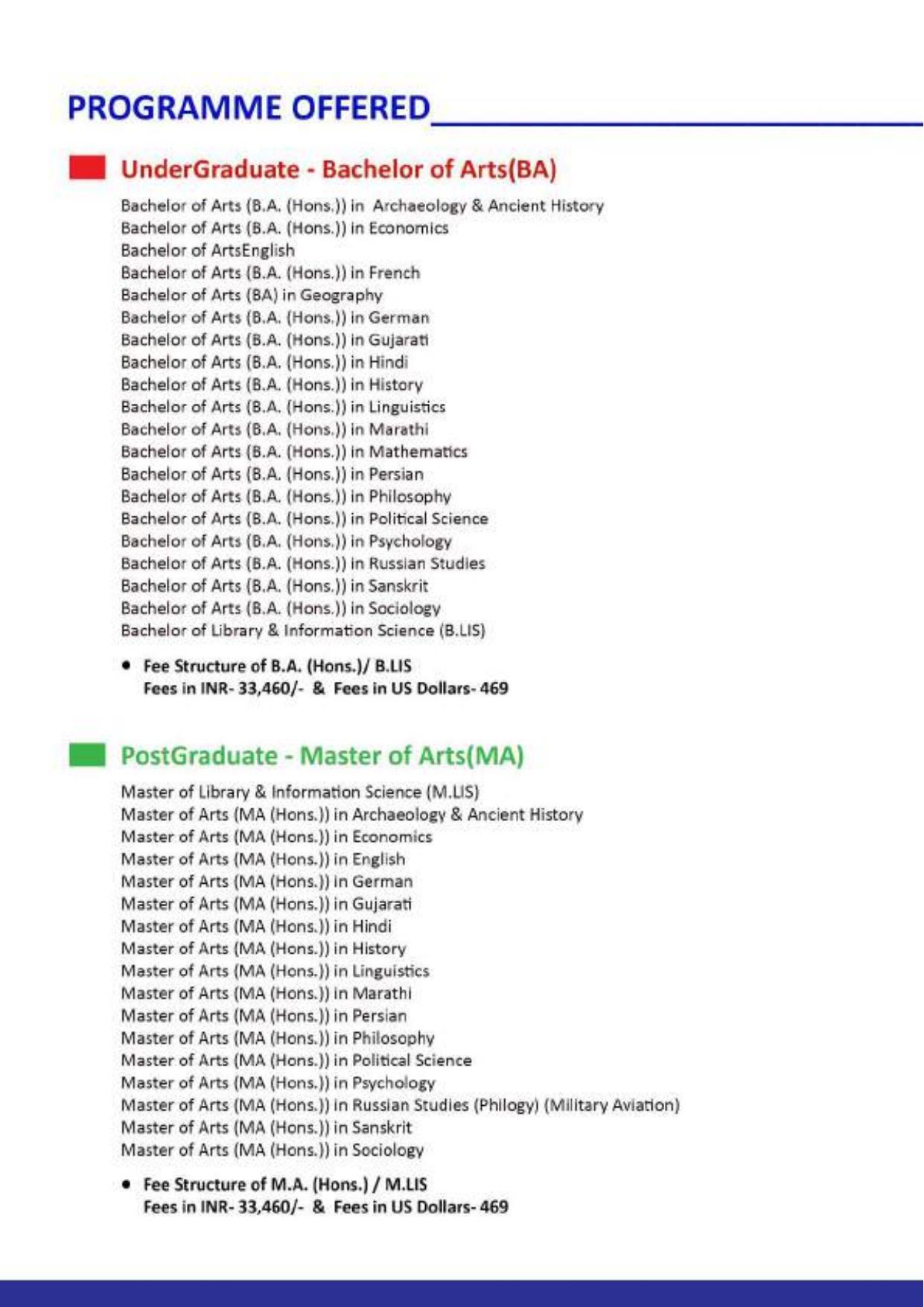 Maharaja Sayajirao University of Baroda, International Students Information Brochure - Page 15