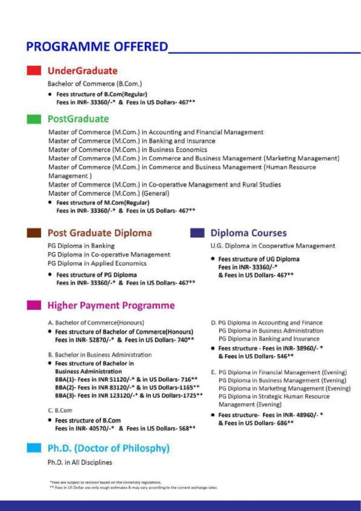 Maharaja Sayajirao University of Baroda, International Students Information Brochure - Page 18