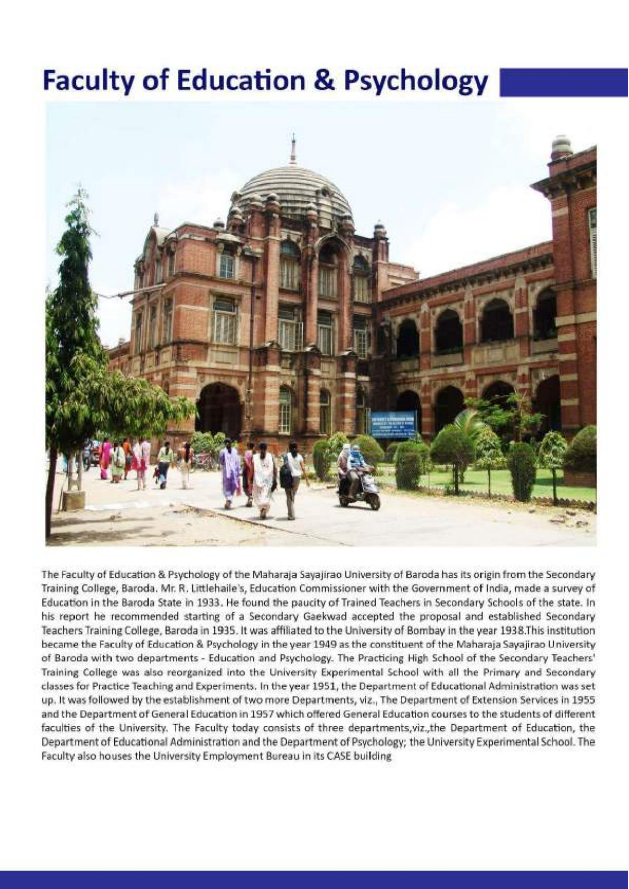Maharaja Sayajirao University of Baroda, International Students Information Brochure - Page 19