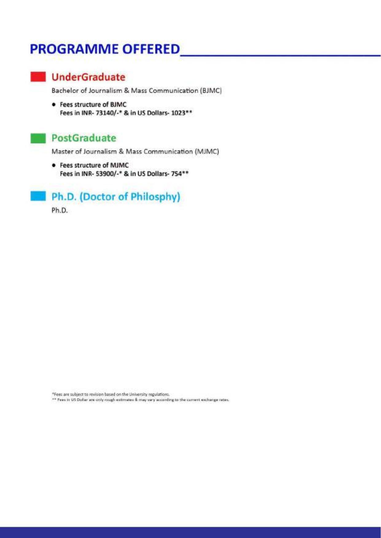 Maharaja Sayajirao University of Baroda, International Students Information Brochure - Page 27