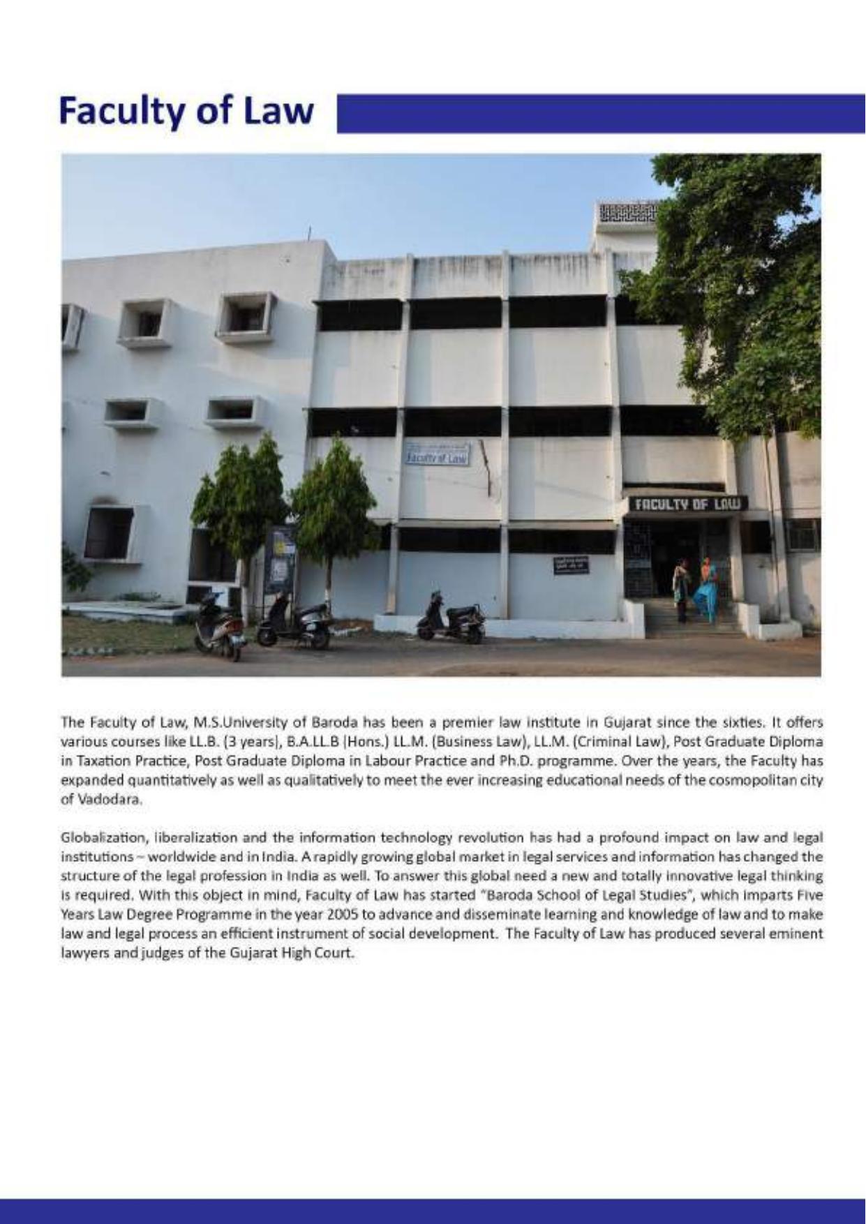 Maharaja Sayajirao University of Baroda, International Students Information Brochure - Page 28