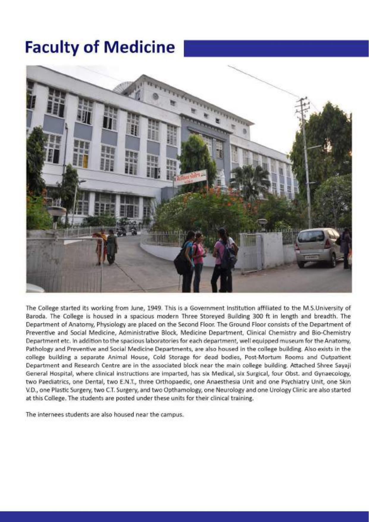 Maharaja Sayajirao University of Baroda, International Students Information Brochure - Page 32