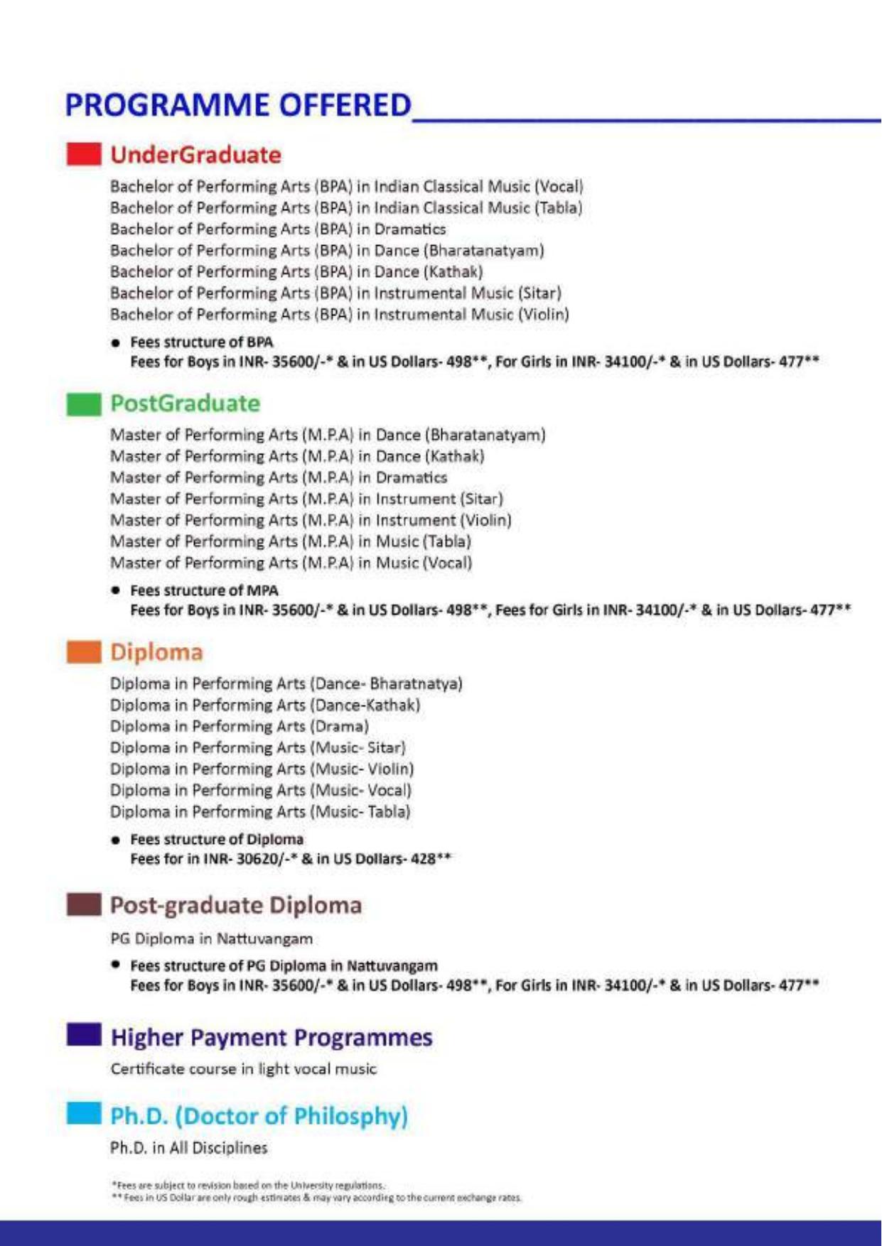 Maharaja Sayajirao University of Baroda, International Students Information Brochure - Page 36