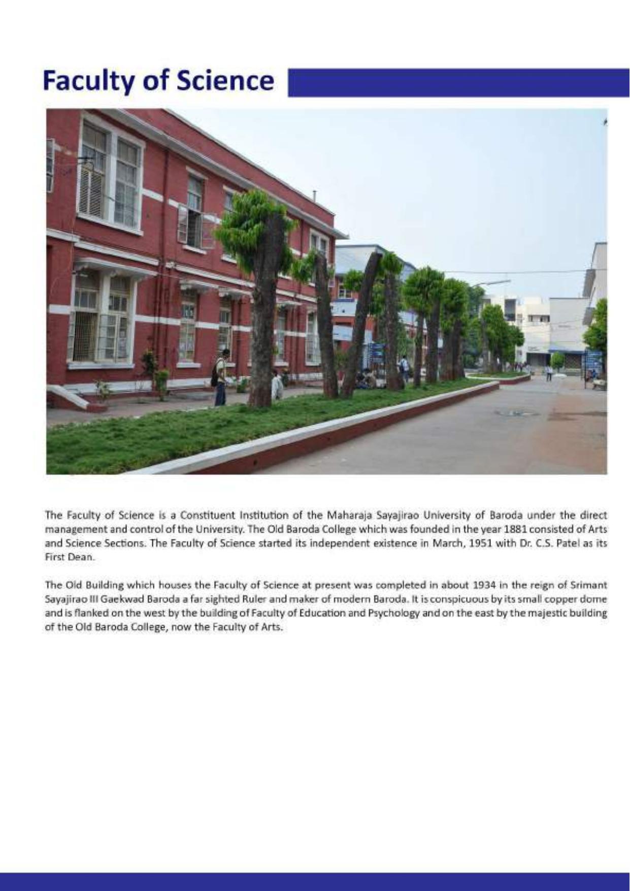 Maharaja Sayajirao University of Baroda, International Students Information Brochure - Page 39