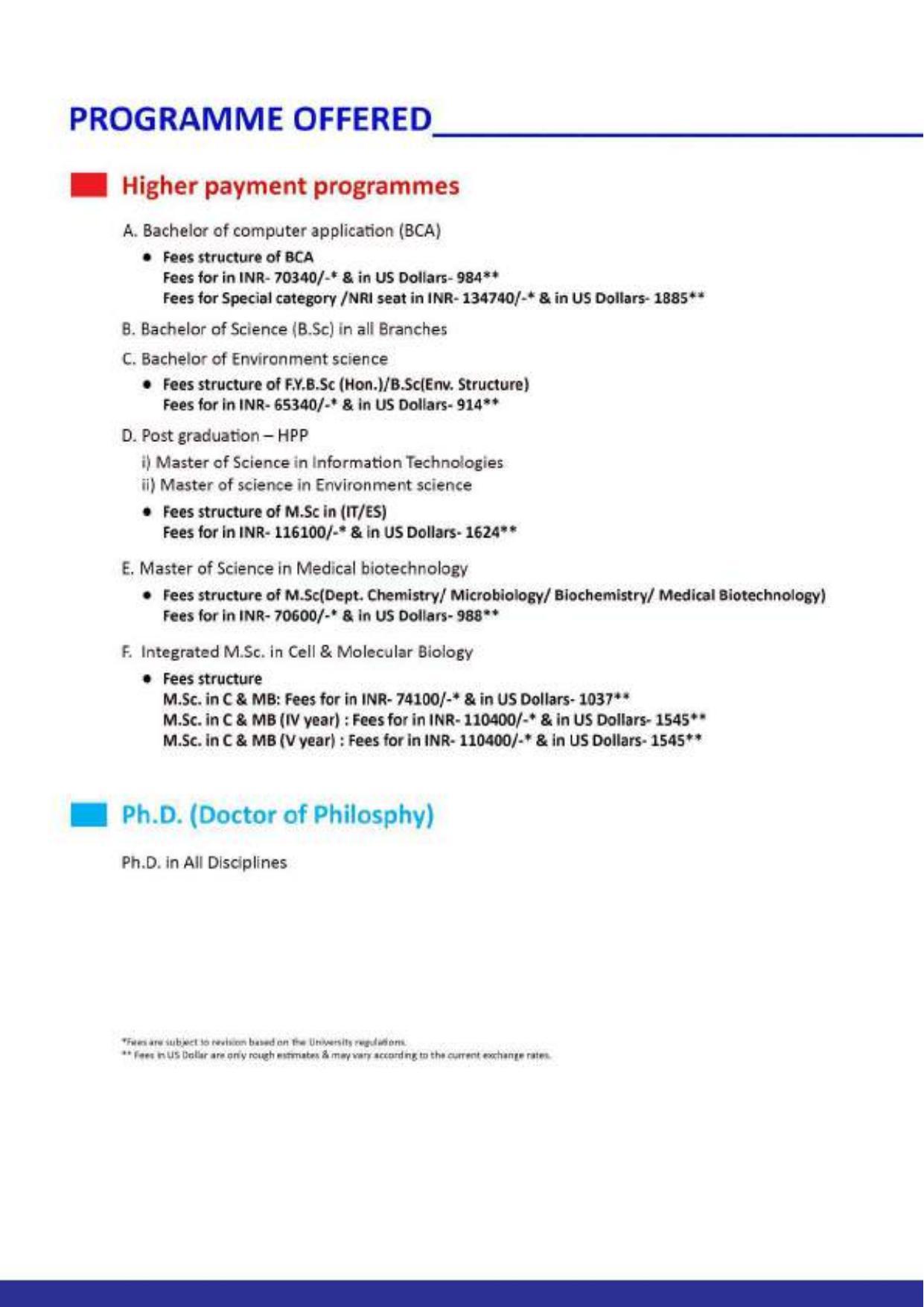 Maharaja Sayajirao University of Baroda, International Students Information Brochure - Page 41