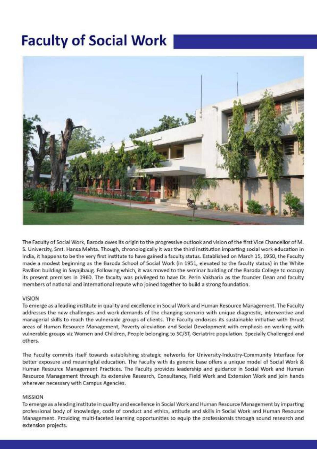 Maharaja Sayajirao University of Baroda, International Students Information Brochure - Page 42
