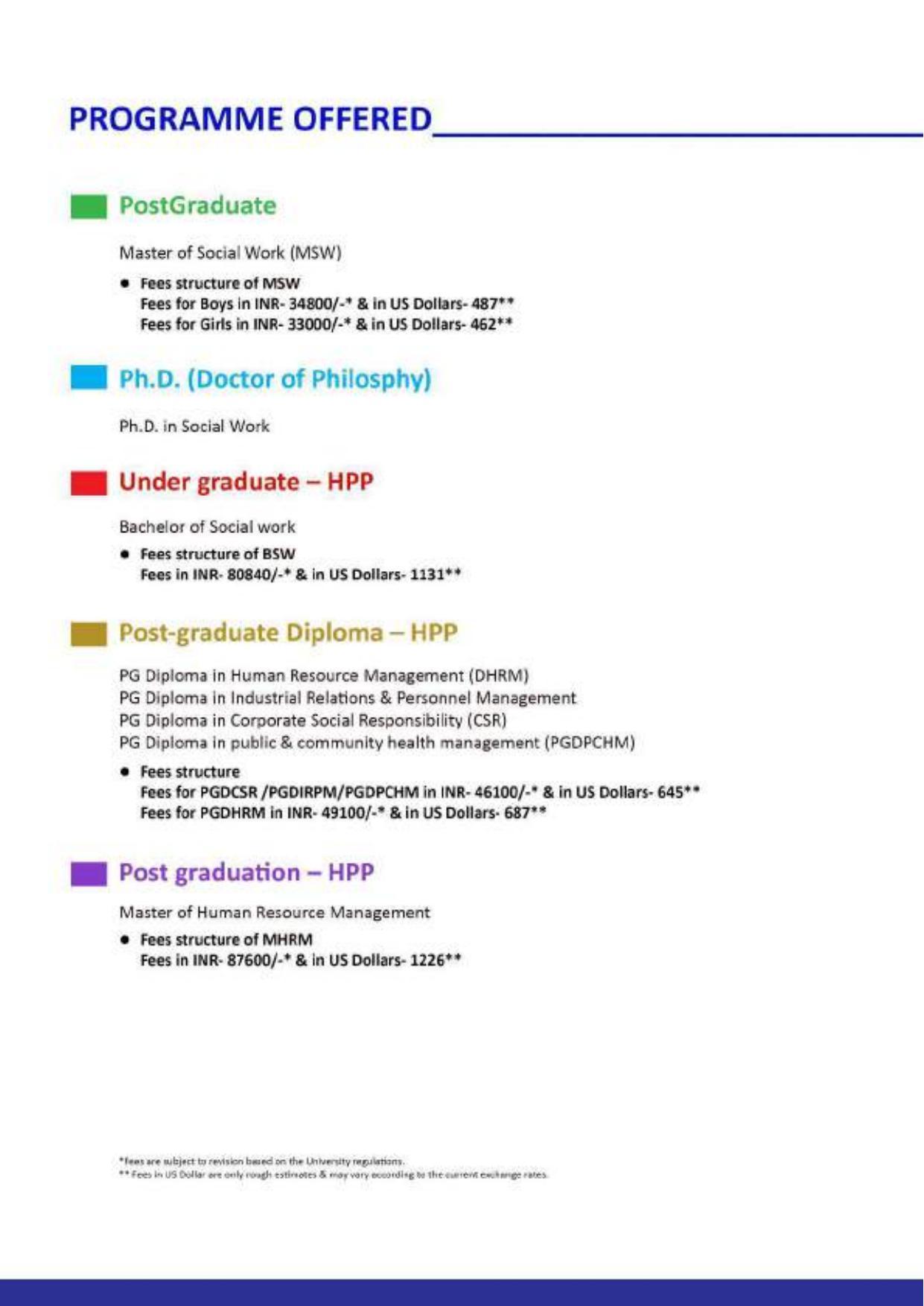 Maharaja Sayajirao University of Baroda, International Students Information Brochure - Page 43