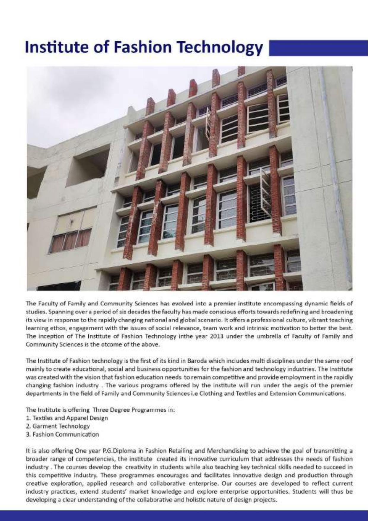Maharaja Sayajirao University of Baroda, International Students Information Brochure - Page 55